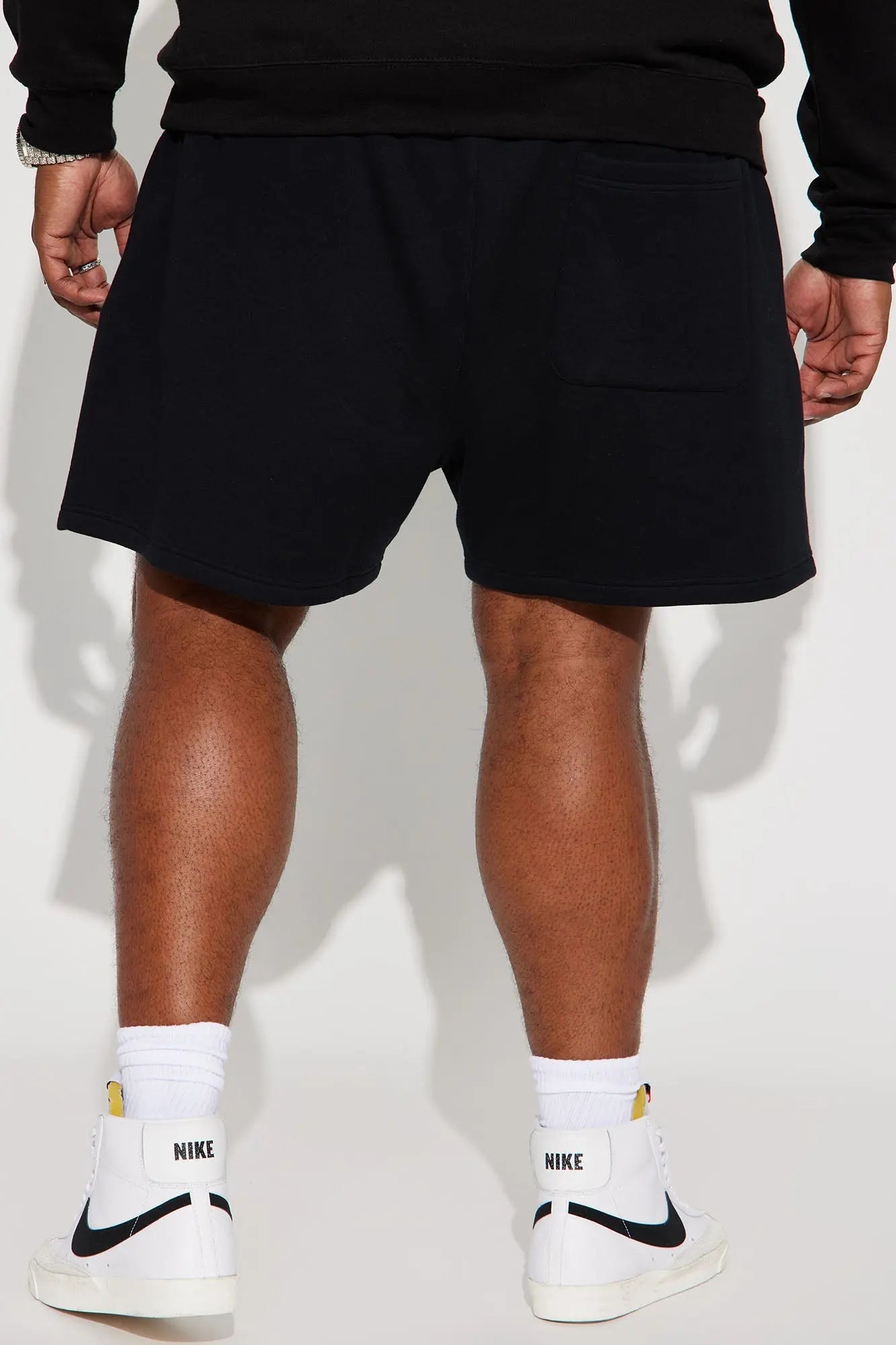 Tyson Oversize Heavyweight Sweat Shorts - Black Fashion Nova