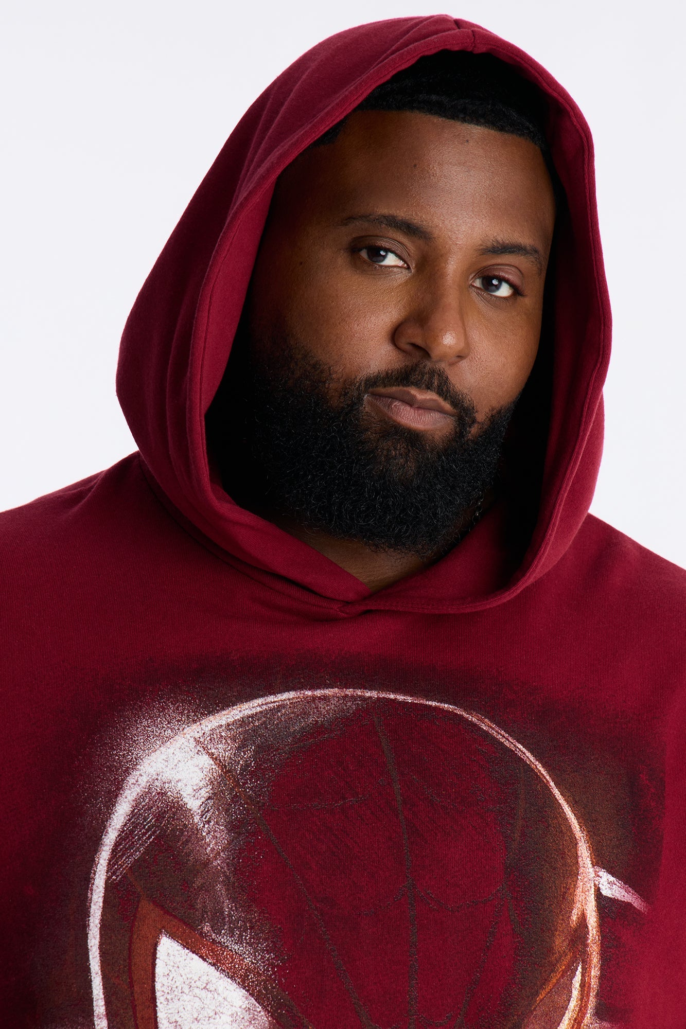 Marvel Spiderman Be Greater Hoodie - Burgundy Fashion Nova