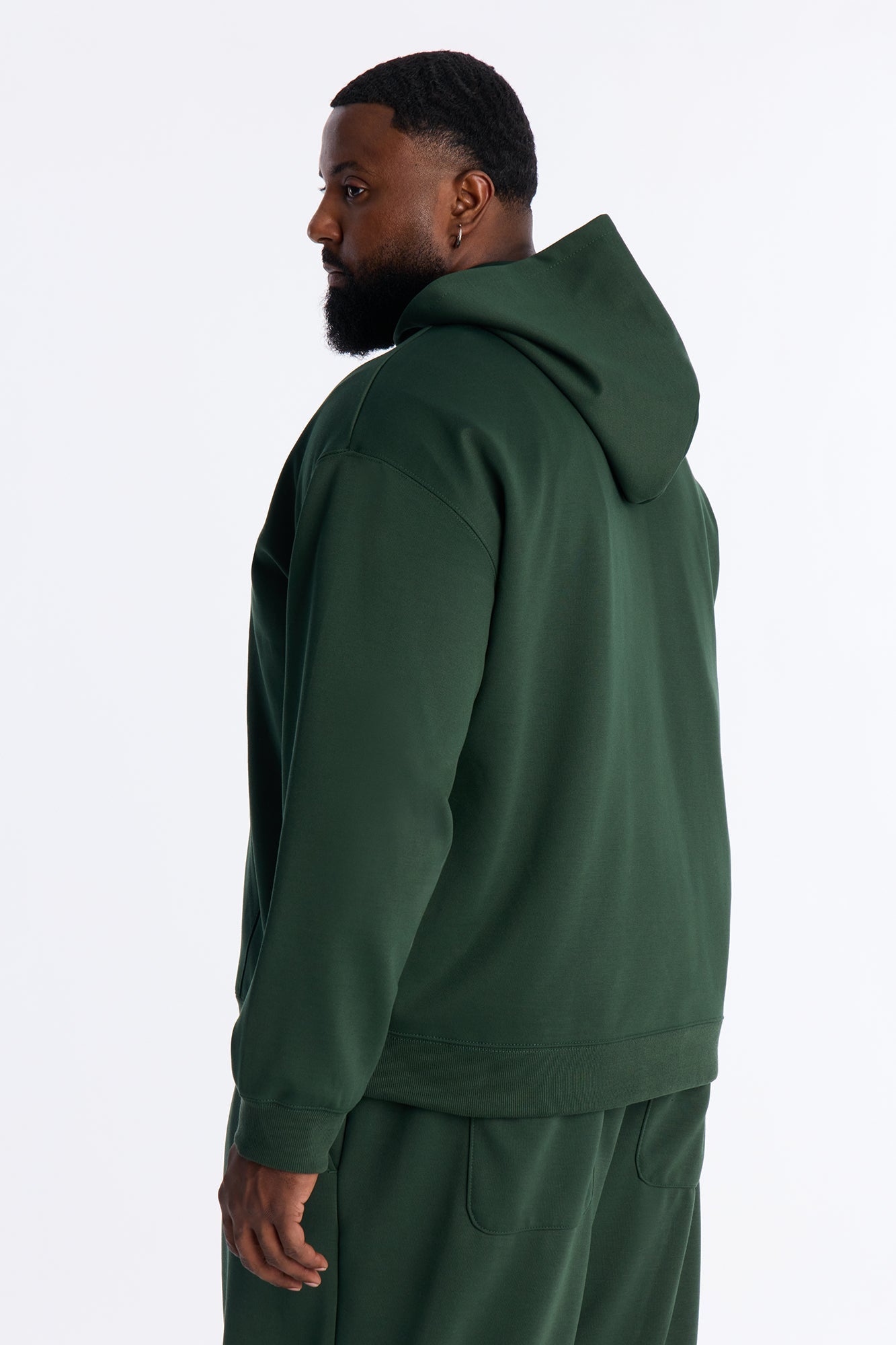 Structured Fleece Hoodie - Green Fashion Nova