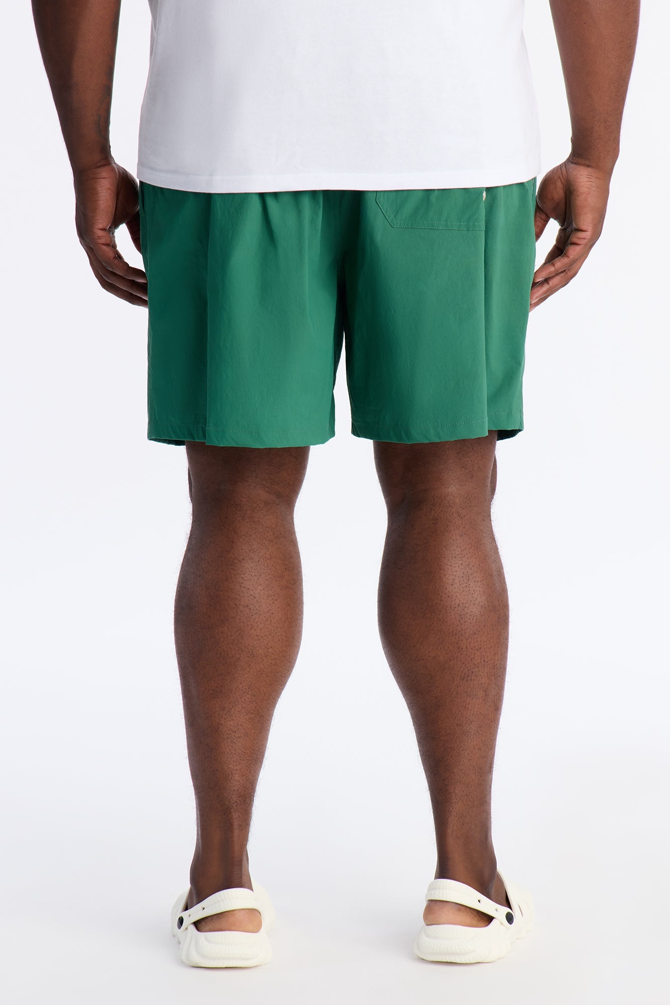 Montez Stretch Swim Trunk 7″ - Hunter Green Fashion Nova