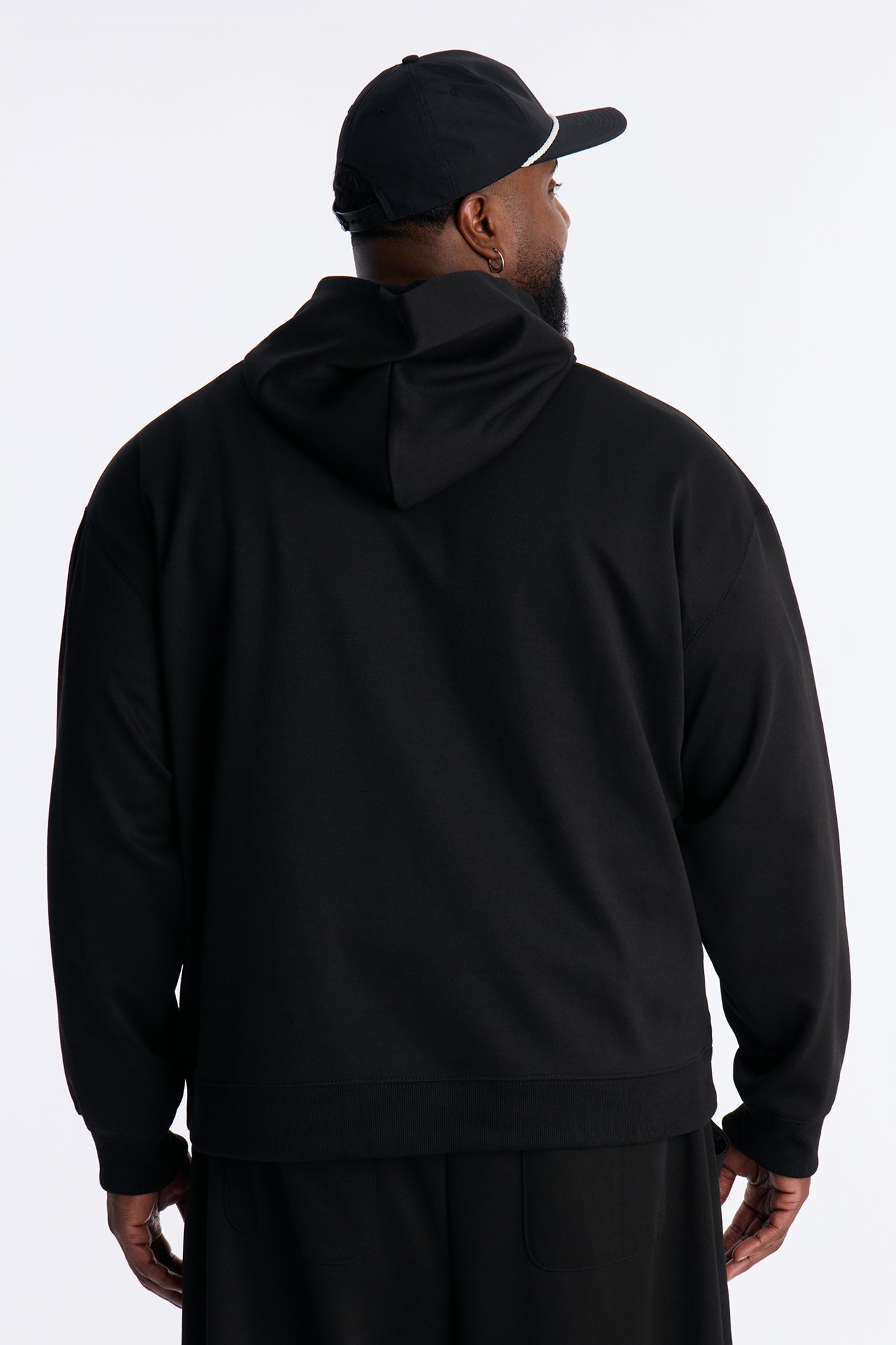 Structured Fleece Hoodie - Black Fashion Nova