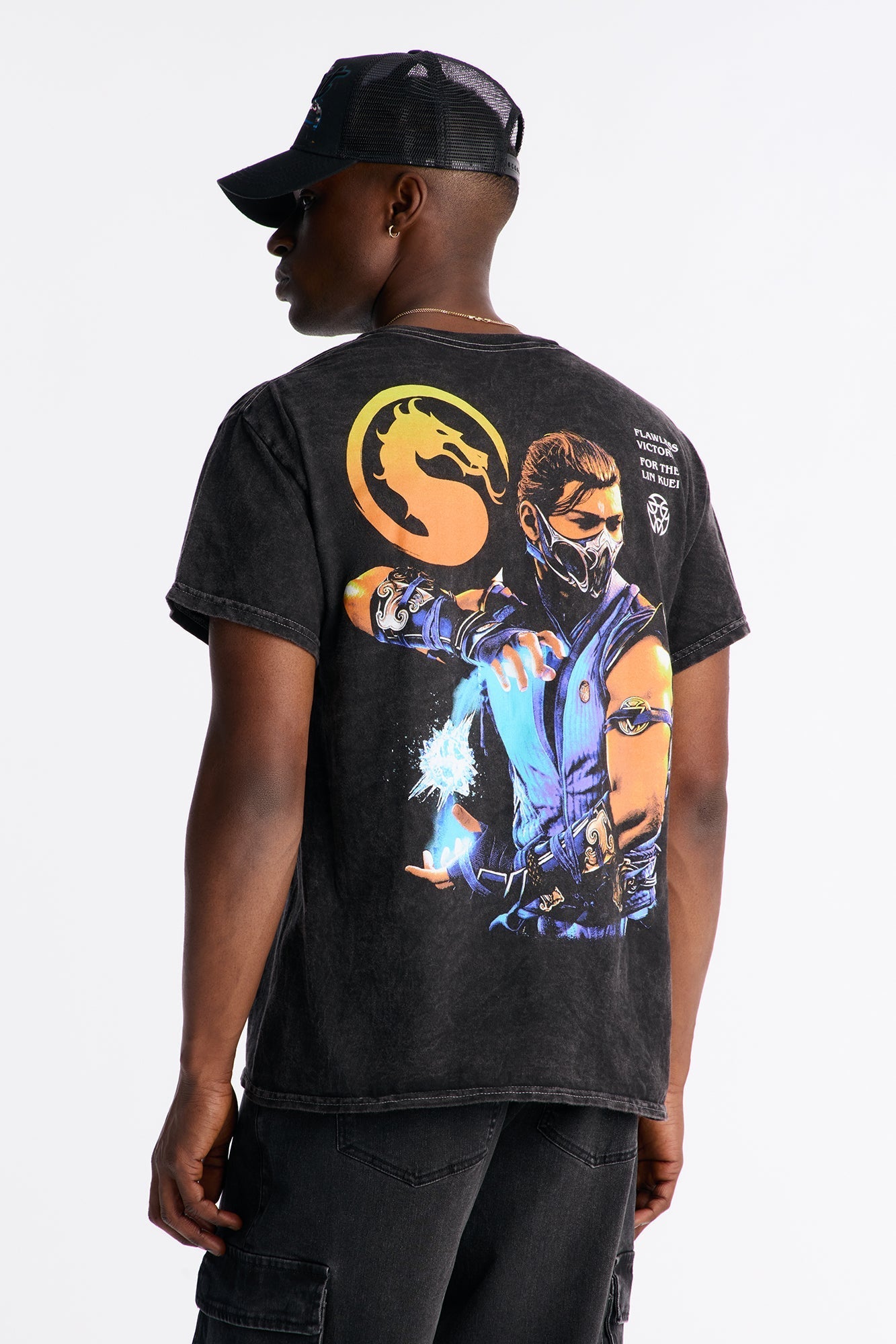 Mortal Kombat Sub Zero Flawless Victory Short Sleeve Tee - Black Fashion Nova