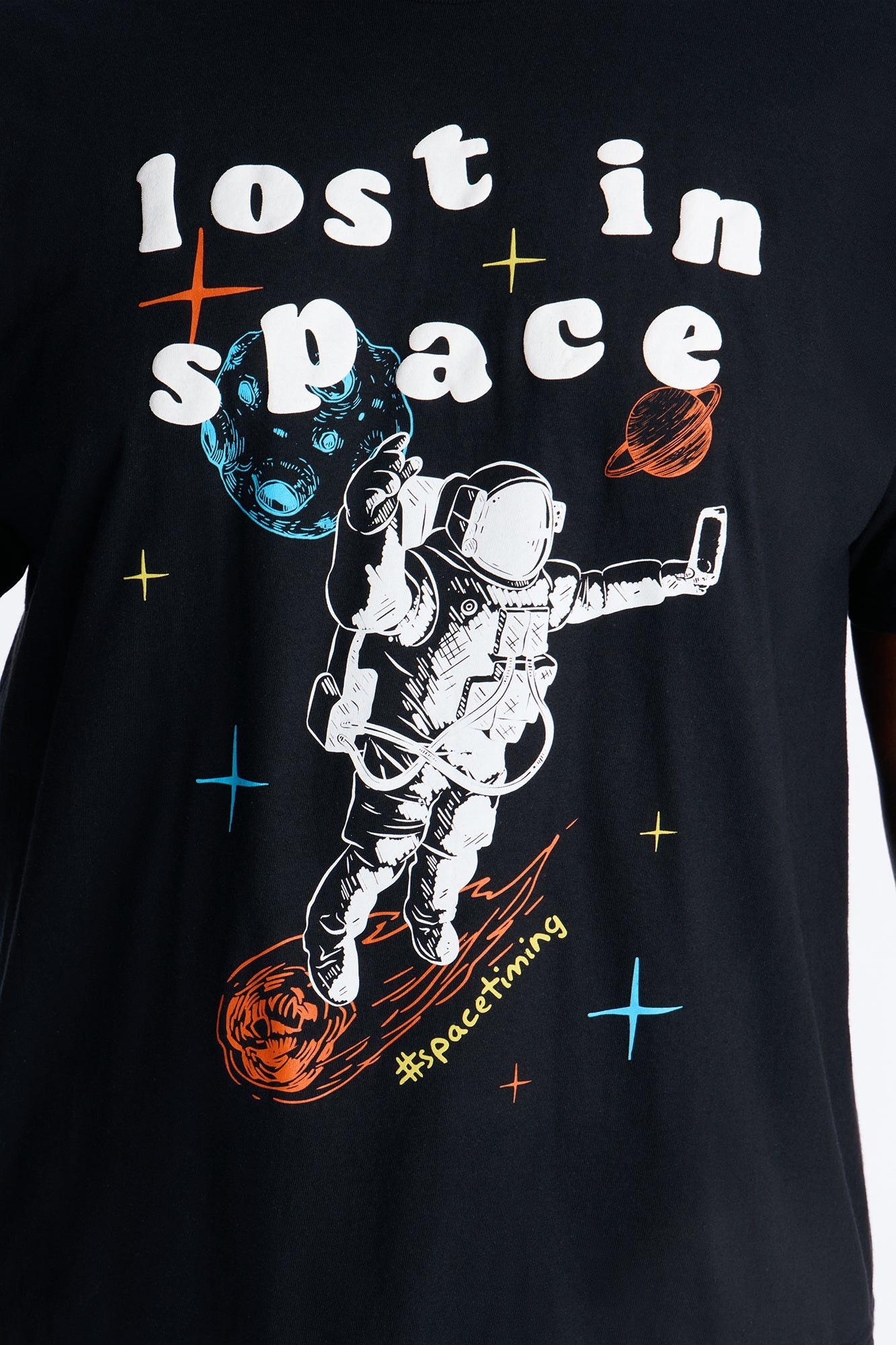 The Most High Lost In Space Short Sleeve Tee - Black Fashion Nova