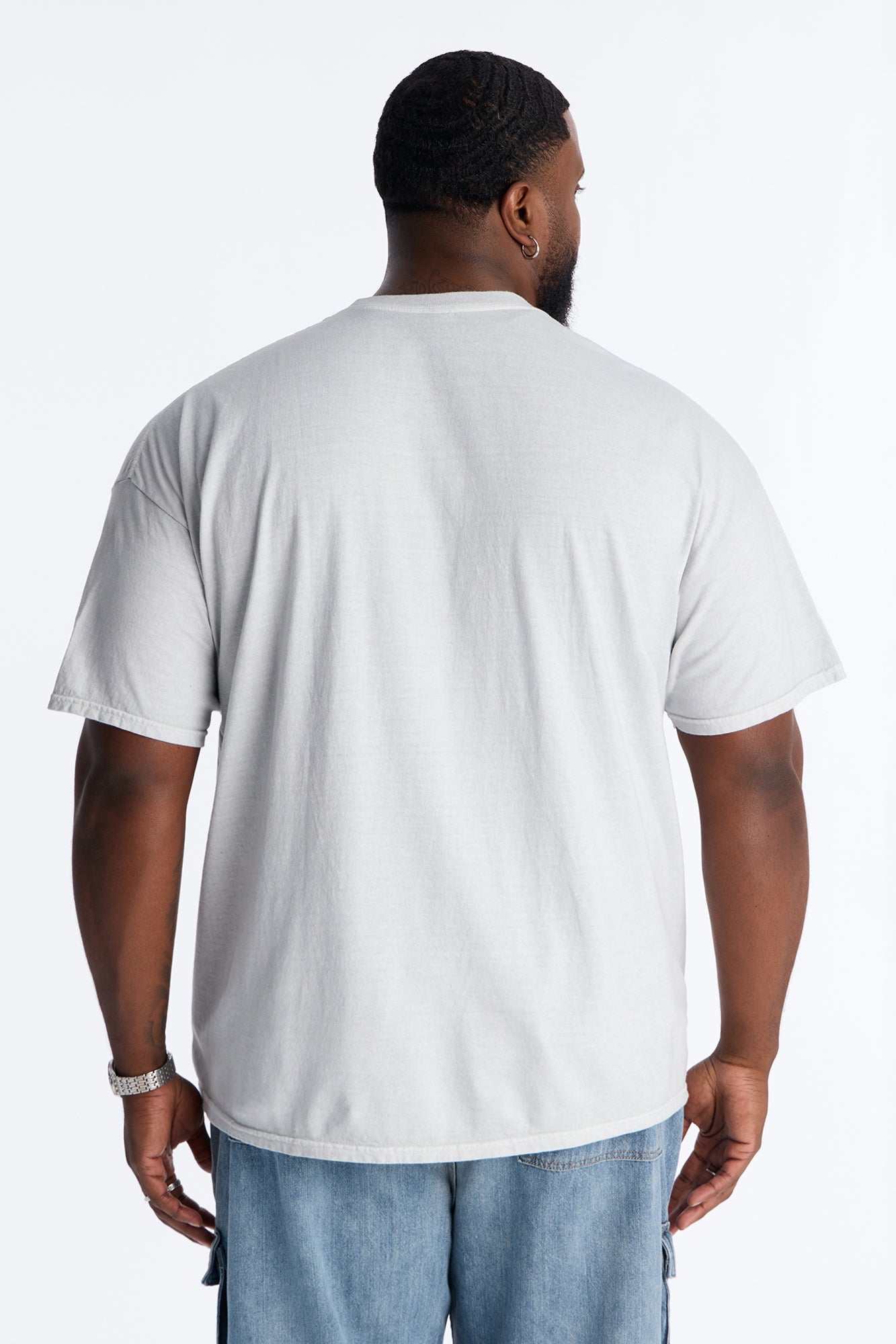 The King 1964 Puff Print Short Sleeve Tee - Grey Fashion Nova