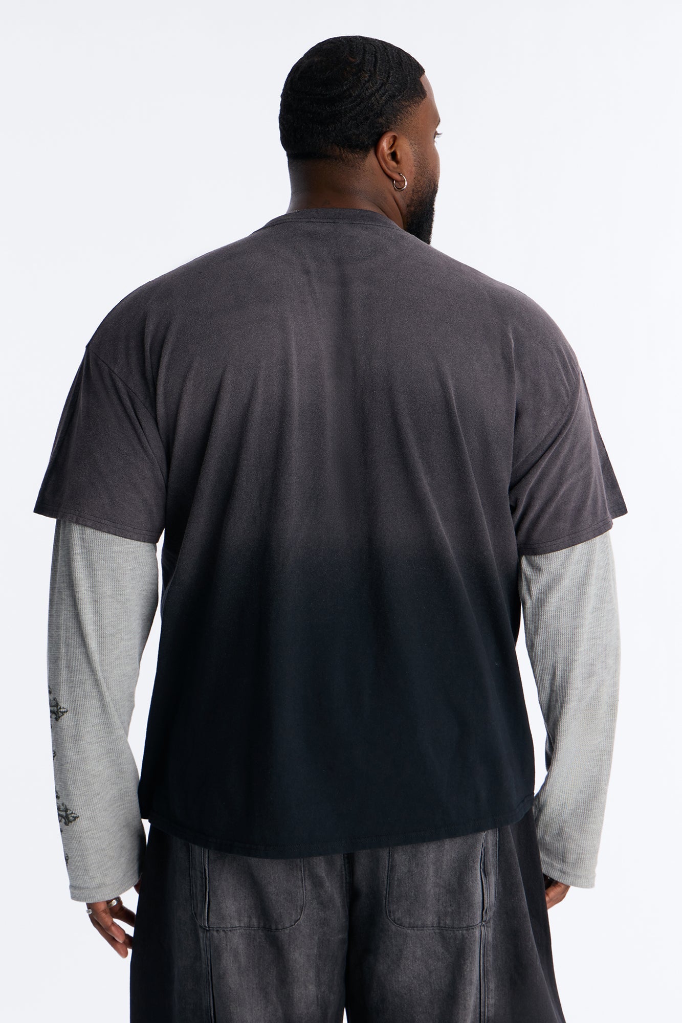 Cross My Heart 2fer Long Sleeve Tee - Black Fashion Nova