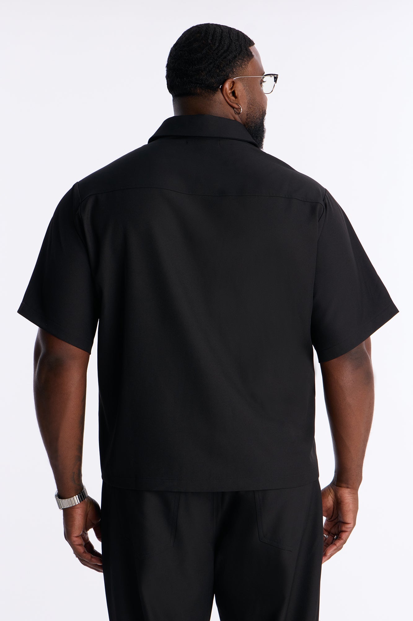 Genesis Origin Embellished Button Up Shirt - Black Fashion Nova