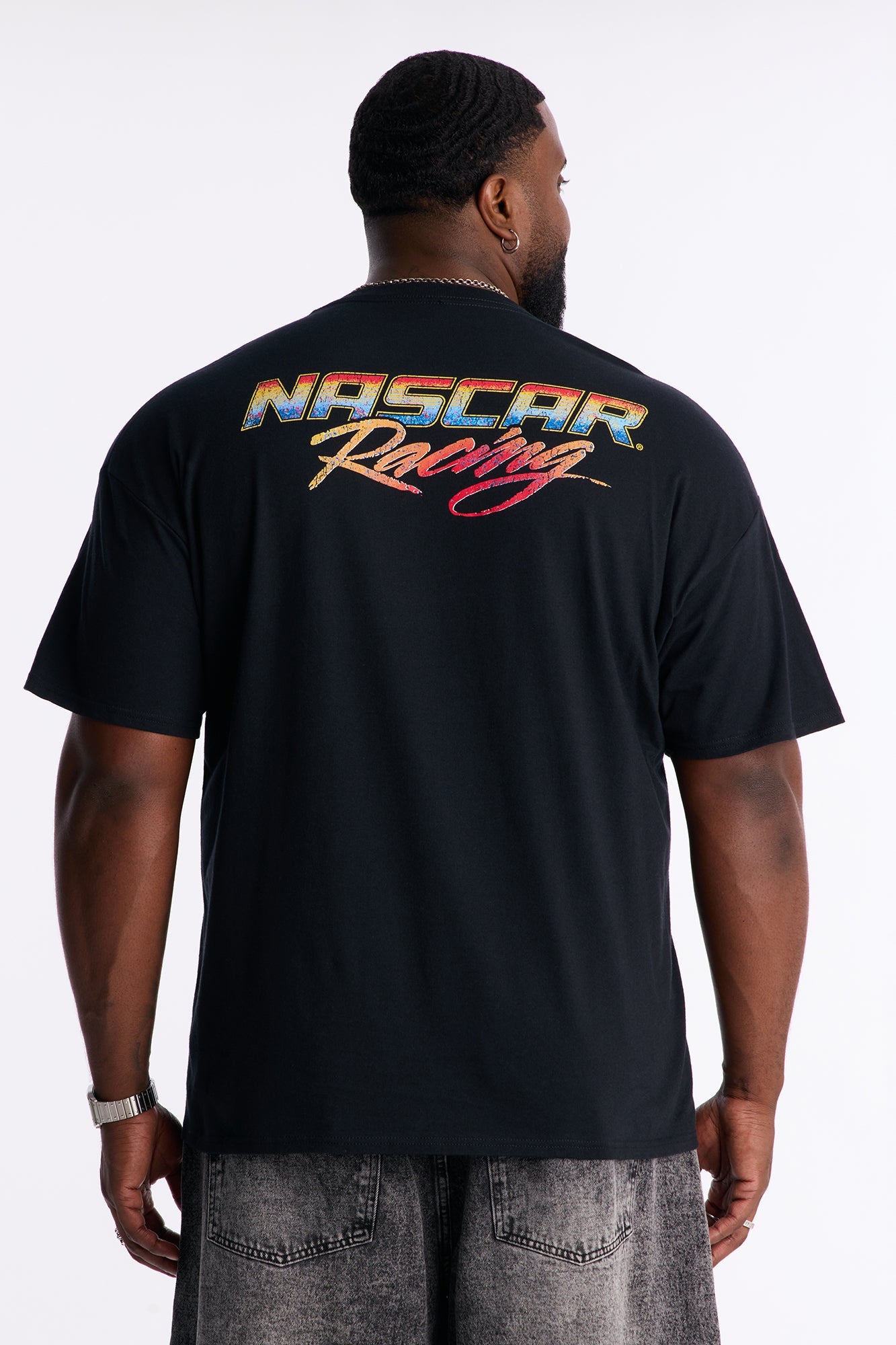Nascar Vintage Racing Short Sleeve Tee - Black Fashion Nova