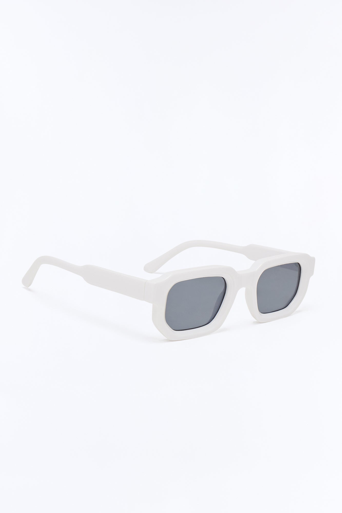 Crisp Cool Square Sunglasses - White Fashion Nova