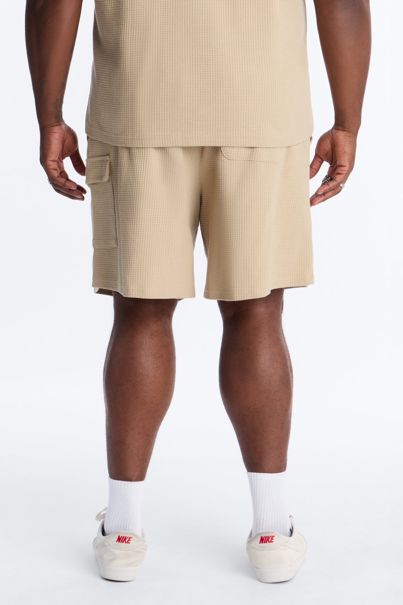 Relaxed Culver City Waffle Knit Short - Stone Fashion Nova