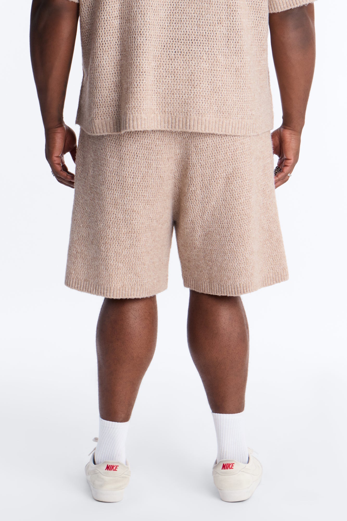 Relaxed Venice Sweater Short - Stone Fashion Nova