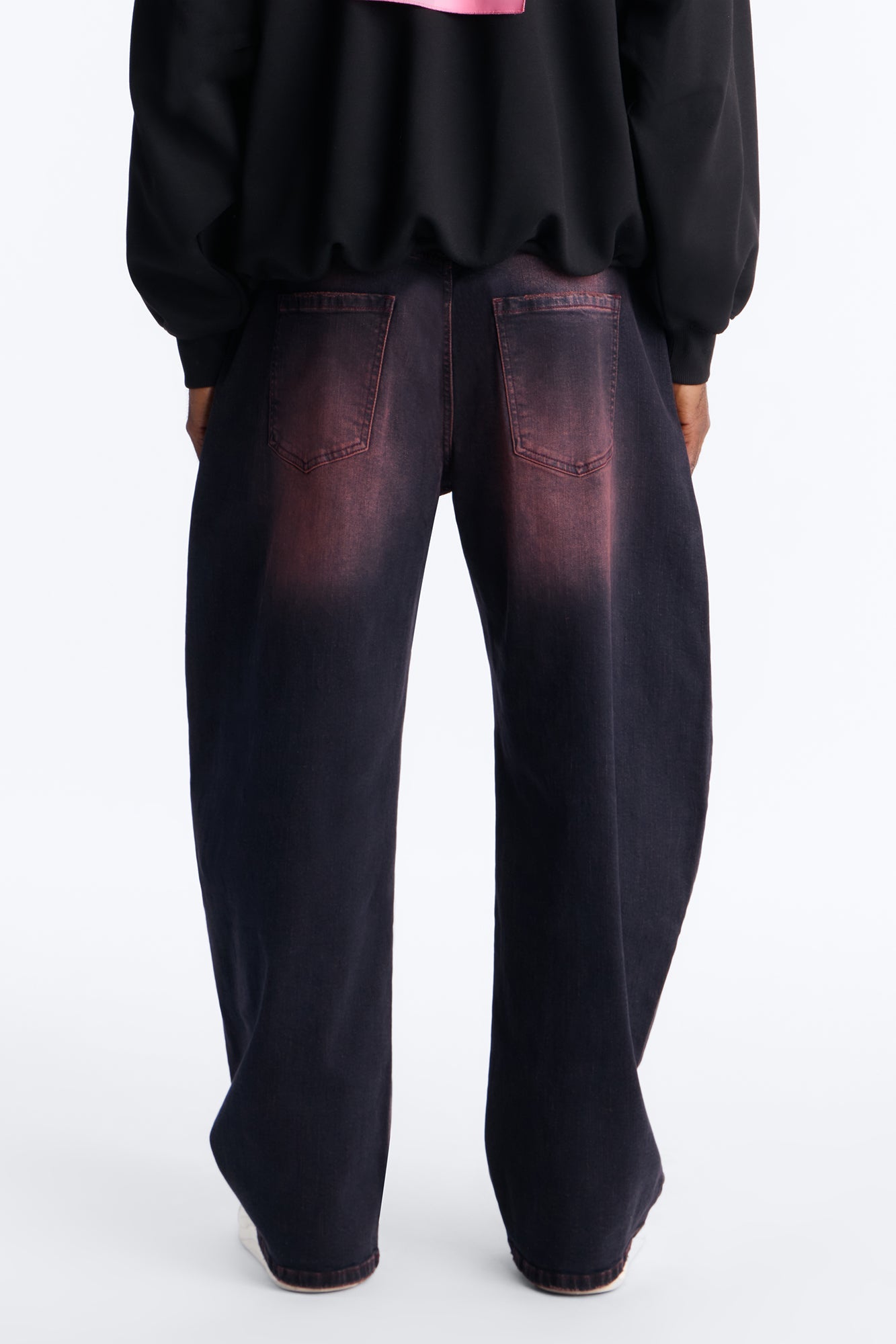 Barrel Crimson Underground Jean - Burgundy Fashion Nova