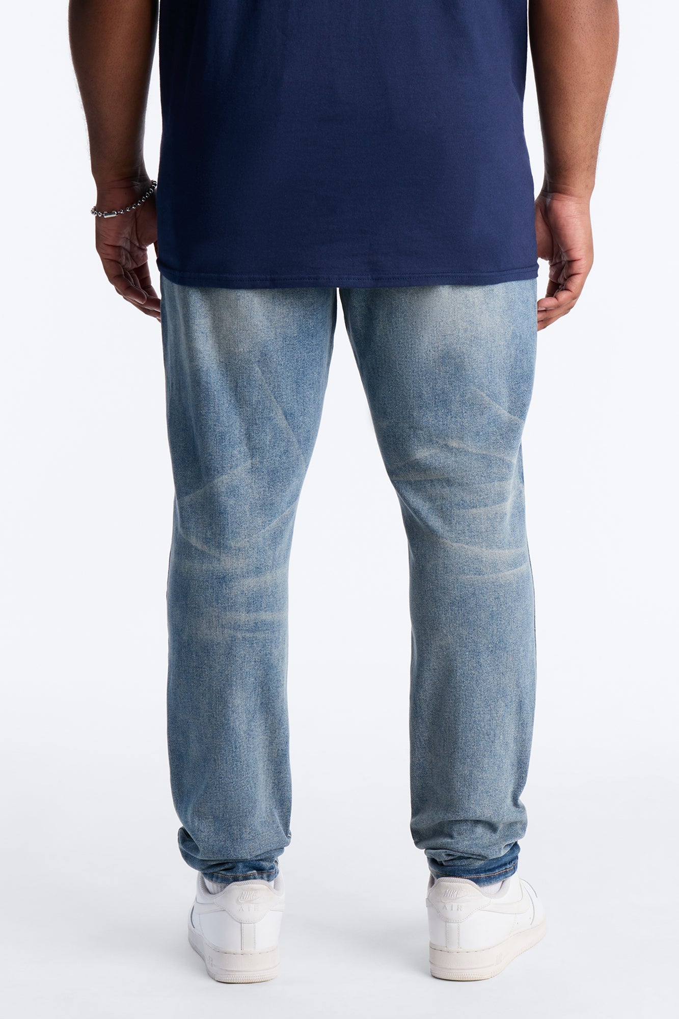 Stacked Skinny Elite Jean - Medium Blue Wash Fashion Nova