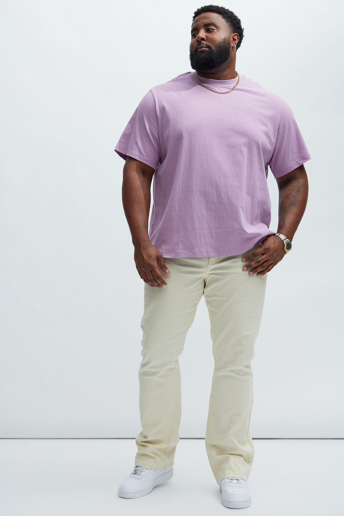 Oversized Heavyweight Tee 240GSM - Purple Fashion Nova