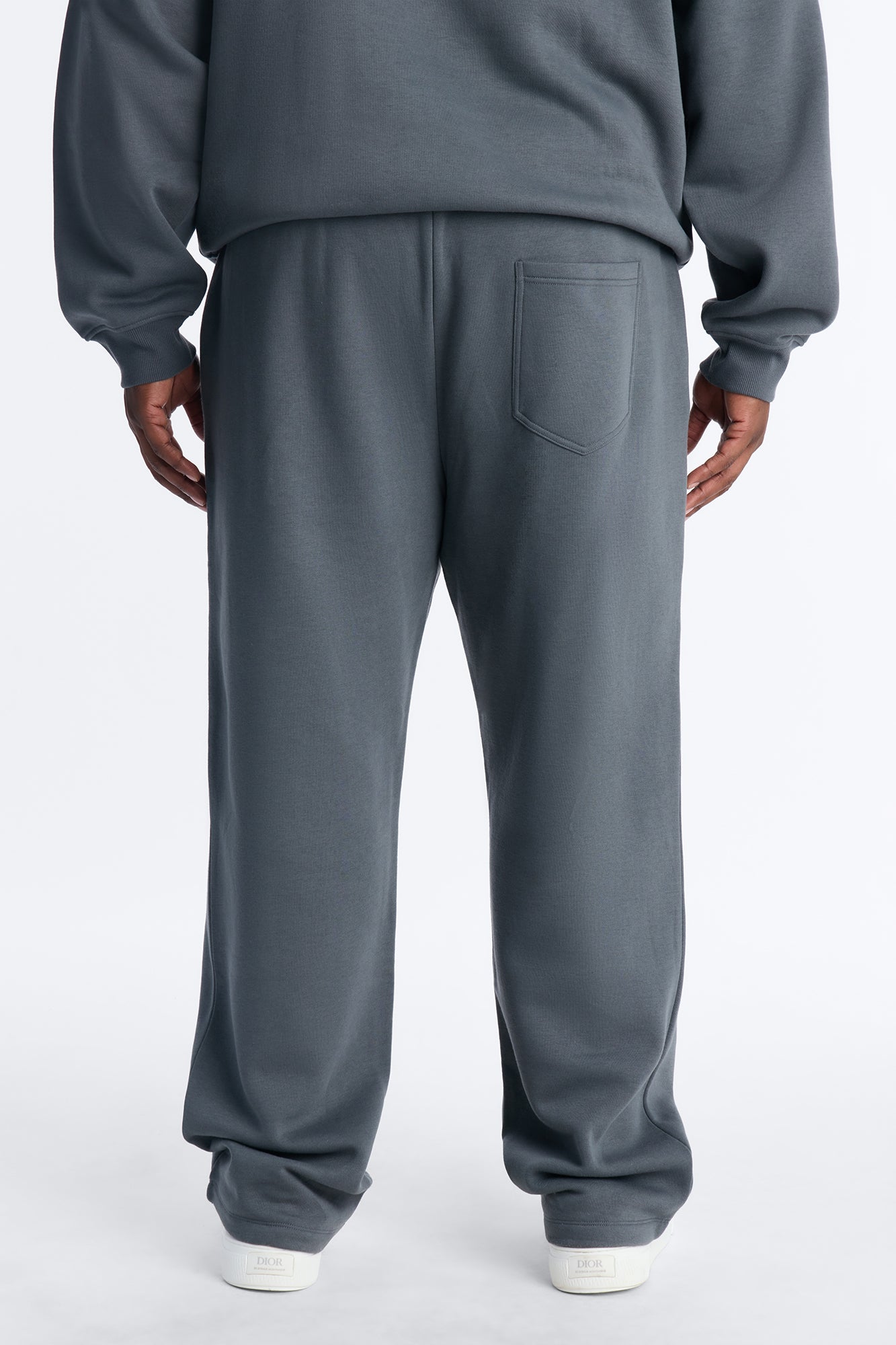 Blessed Rhinestone Pearl Sweatpants - Charcoal Fashion Nova