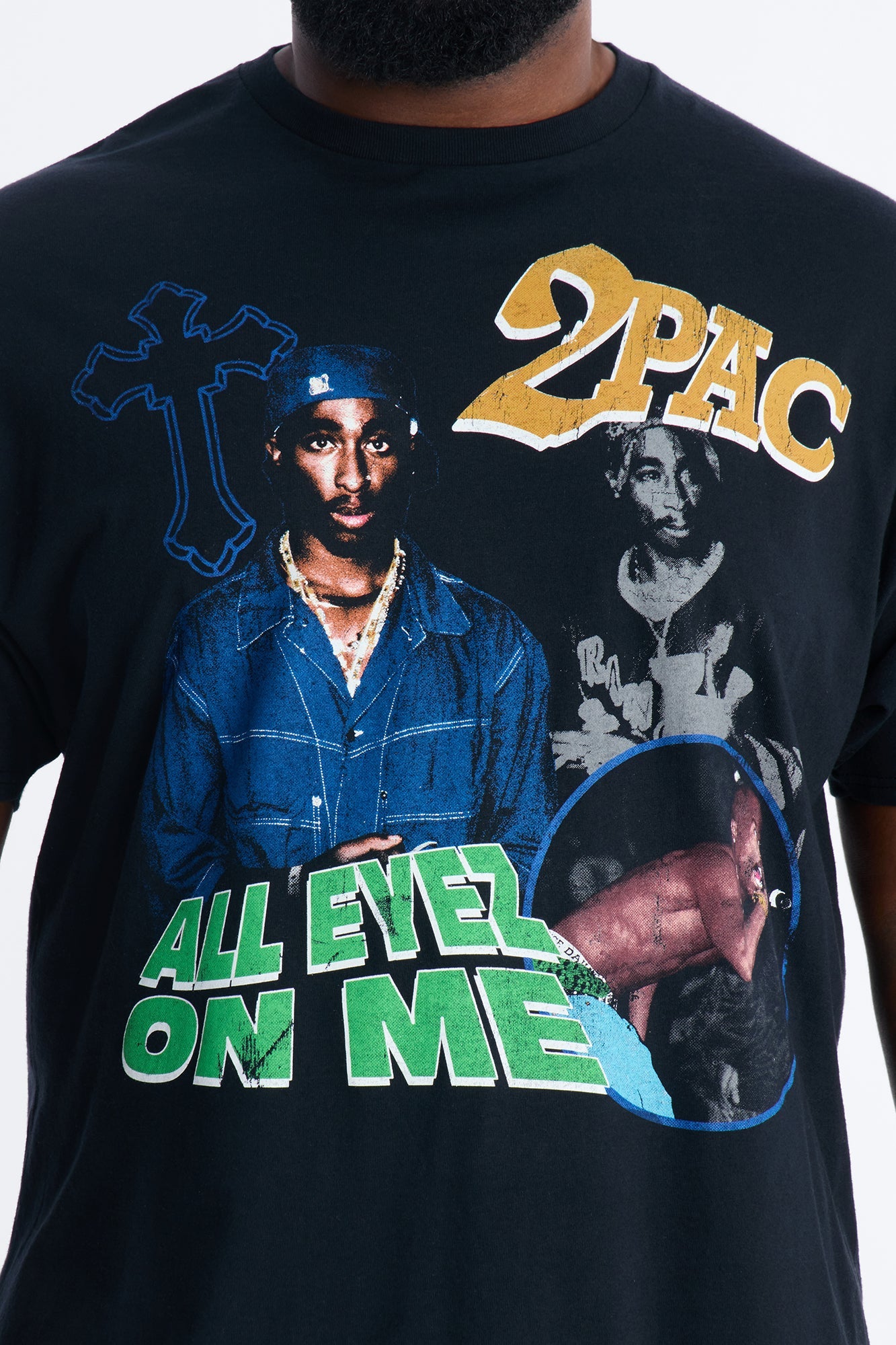 All Eyez On Me 2Pac Graphic Short Sleeve Tee - Black Fashion Nova