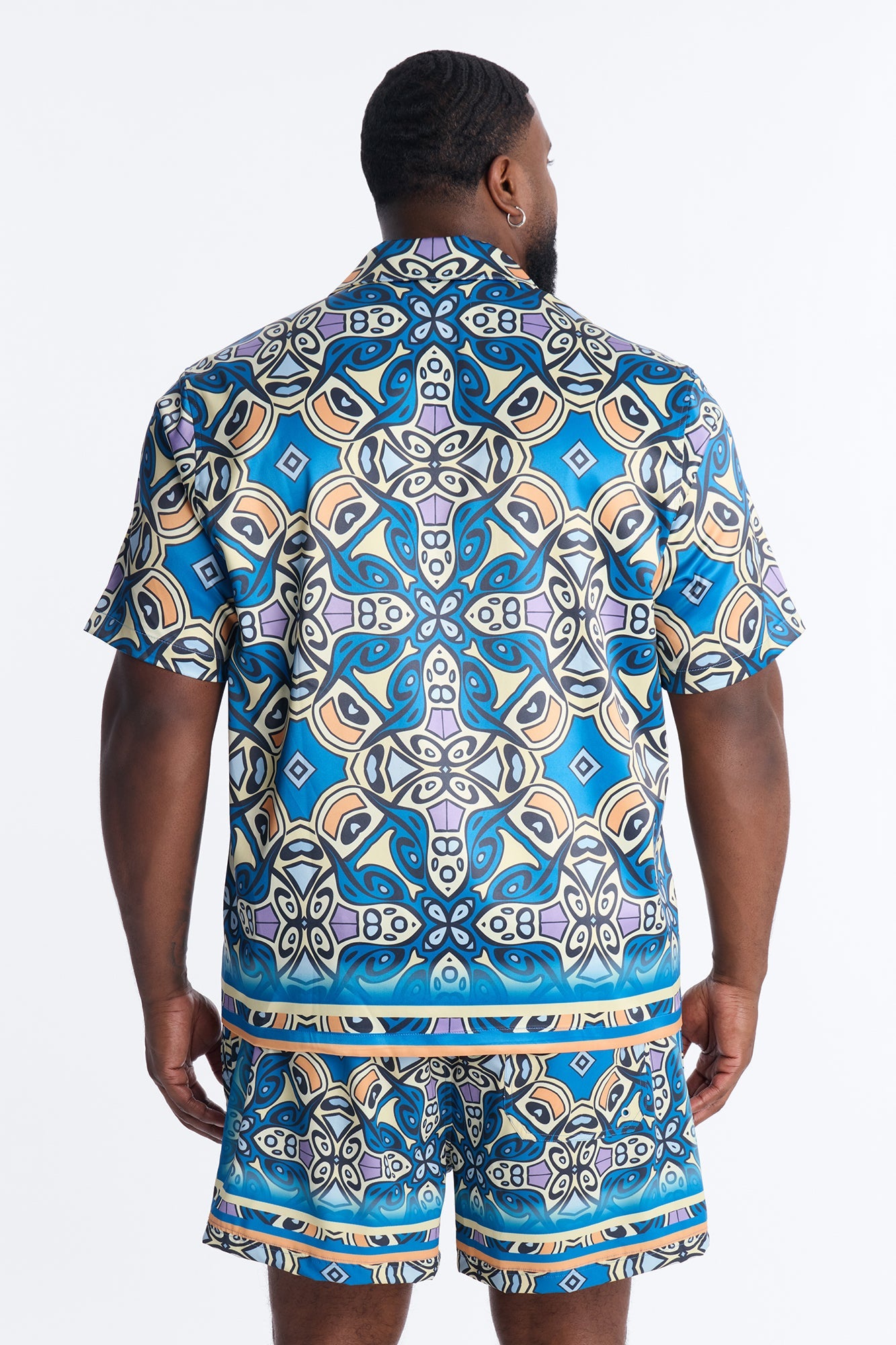 Mosaic Resort Printed Cuban Collar Shirt - Multi Color Fashion Nova