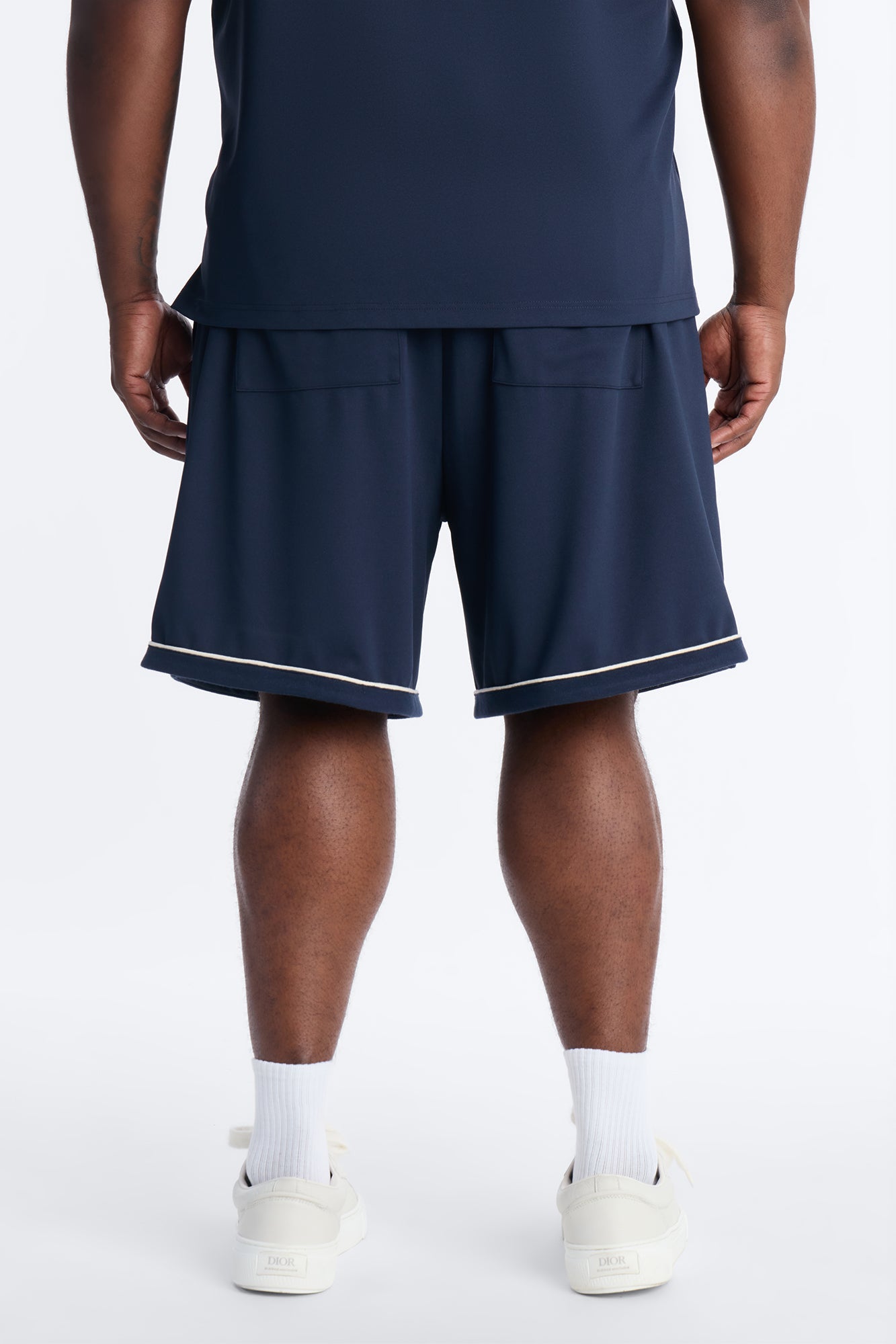 Relaxed Noir Shorts - Navy Fashion Nova
