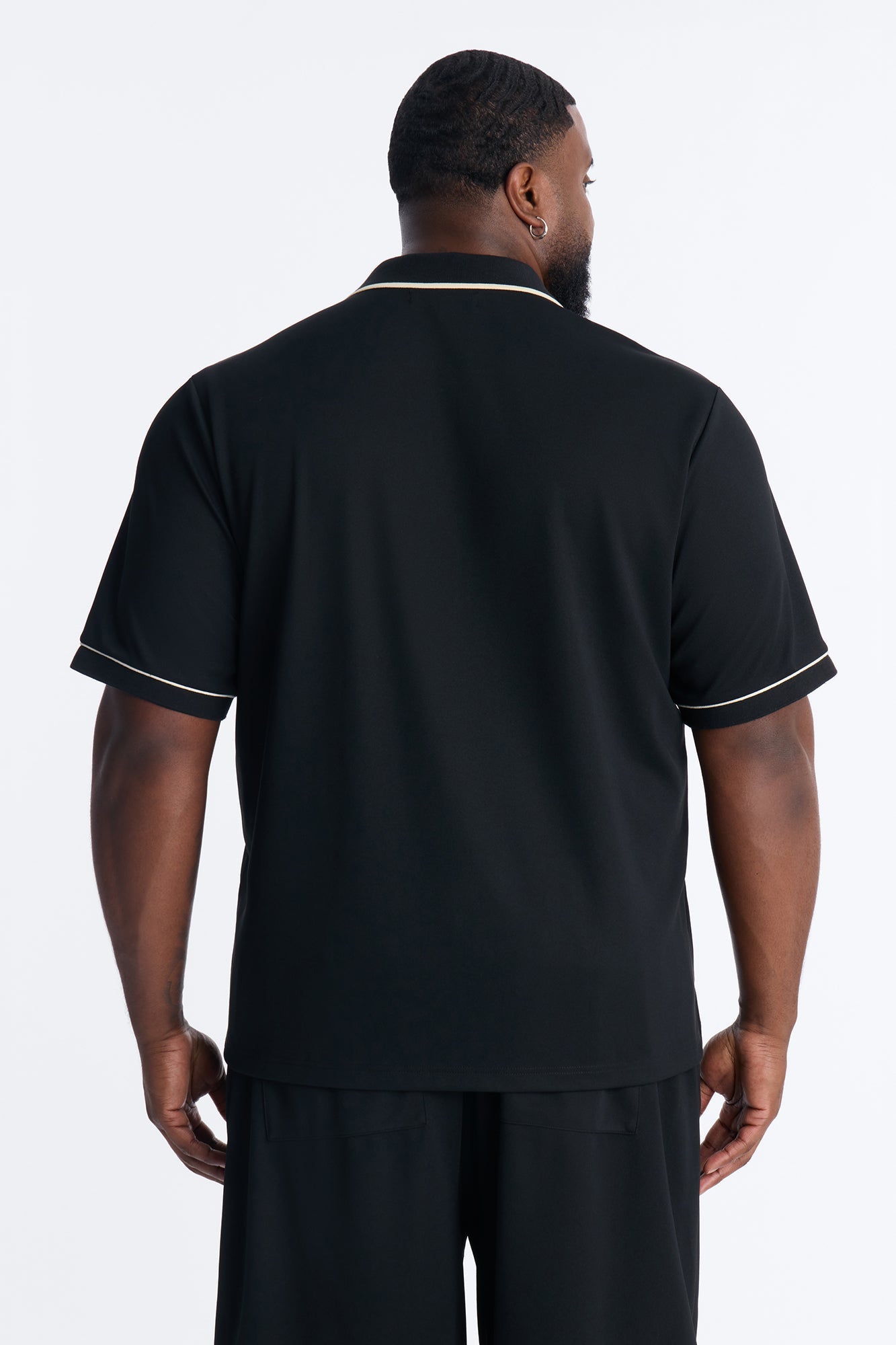 Noir Cuban Collar Shirt - Black Fashion Nova