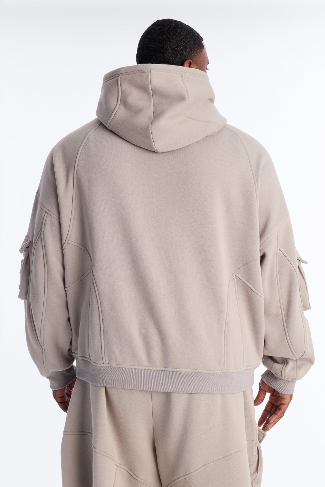 Oversized Chaos Cargo Hoodie - Grey Fashion Nova