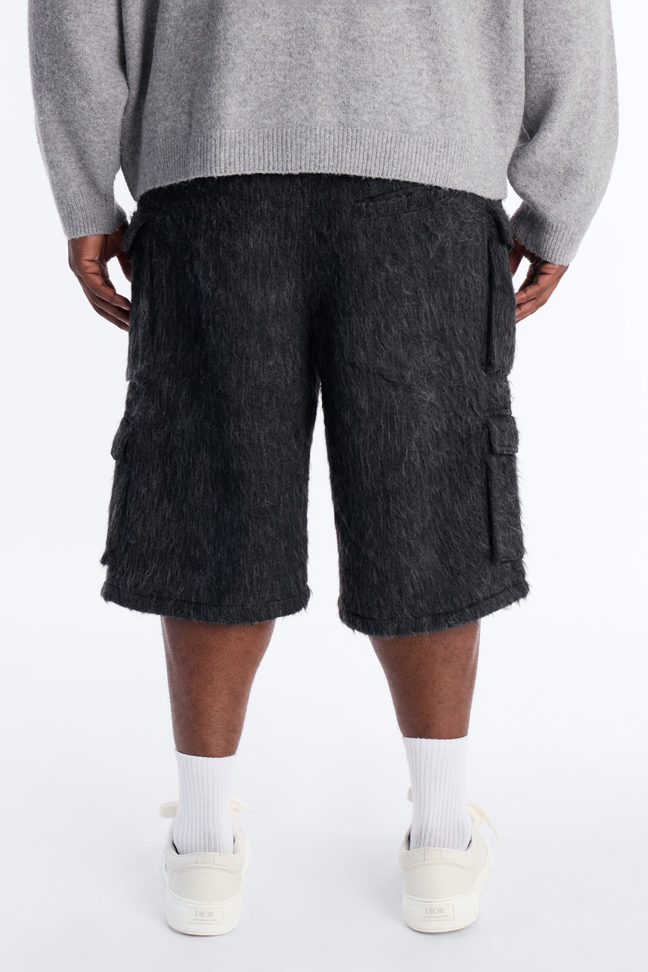 Baggy Warm Breeze Textured Short - Black Fashion Nova