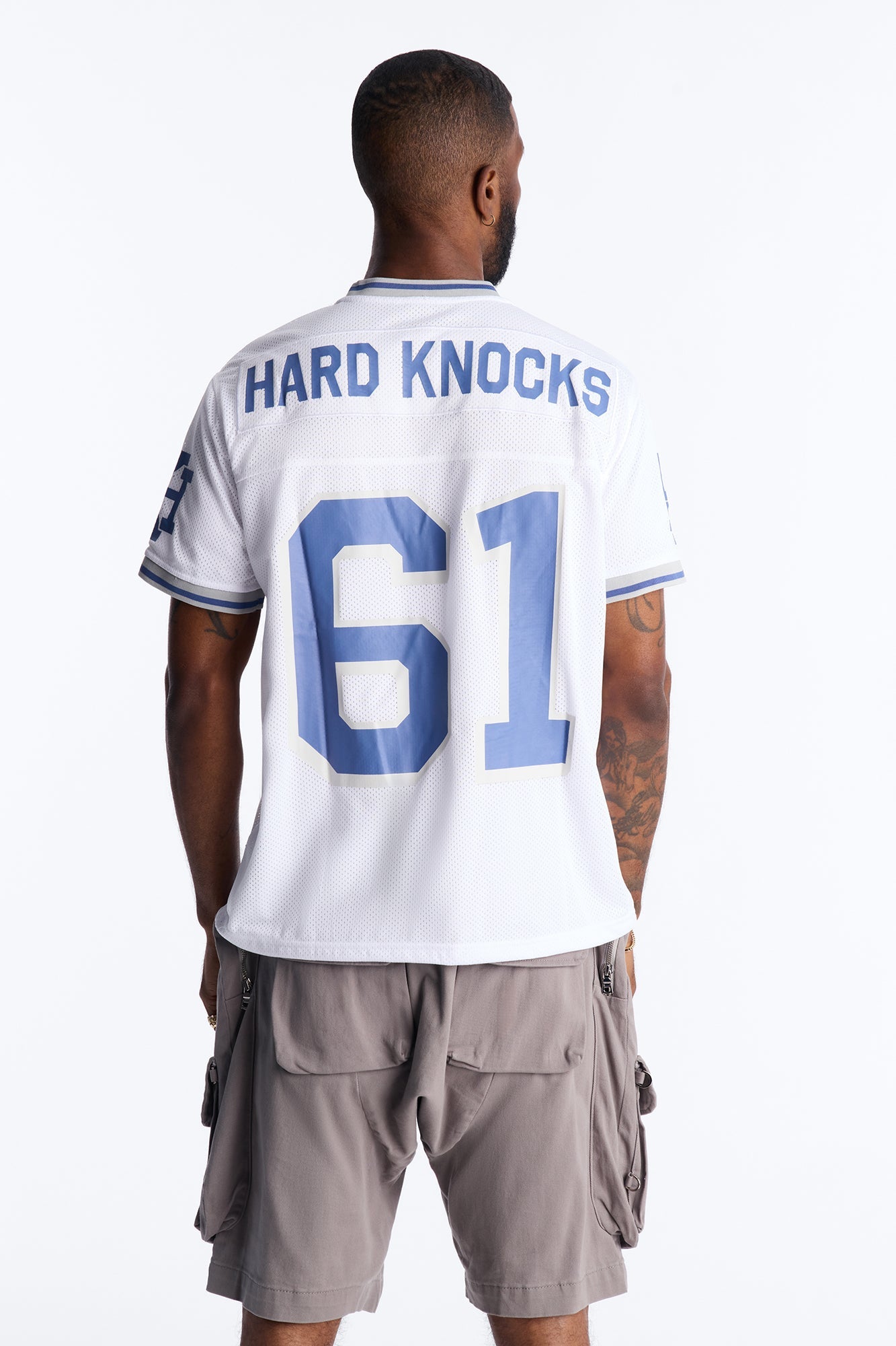 Hard Knocks Mesh Jersey - White Fashion Nova