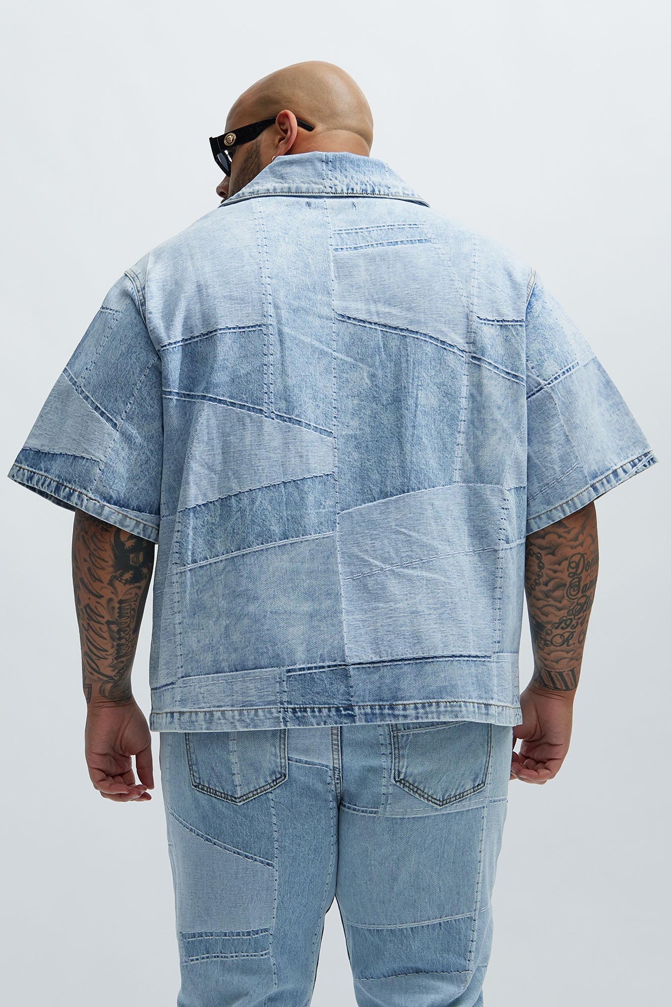 Verdugo Denim Shirt - Light Blue Wash Fashion Nova