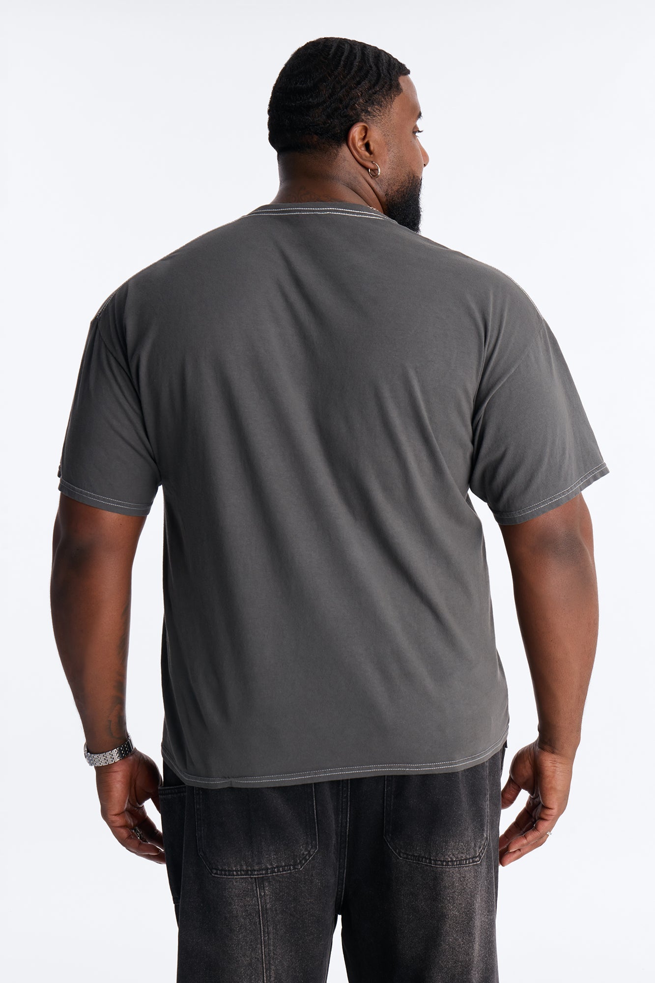 Embellished Aaliyah One In A Million Short Sleeve Tee - Black Fashion Nova