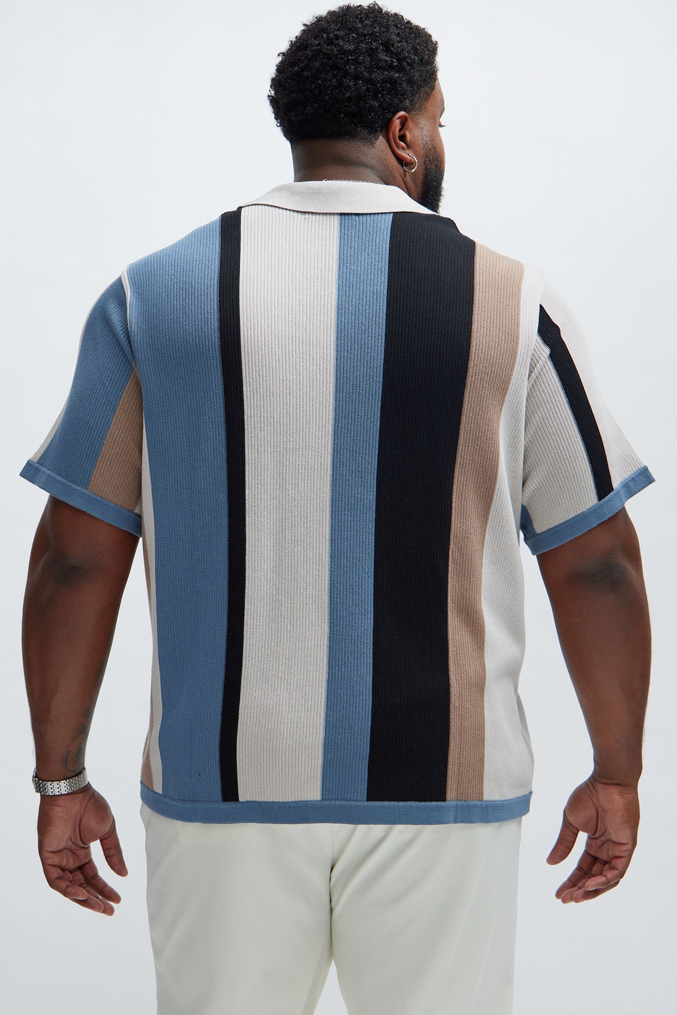 Kirk Knit Short Sleeve Polo - Taupe/combo Fashion Nova