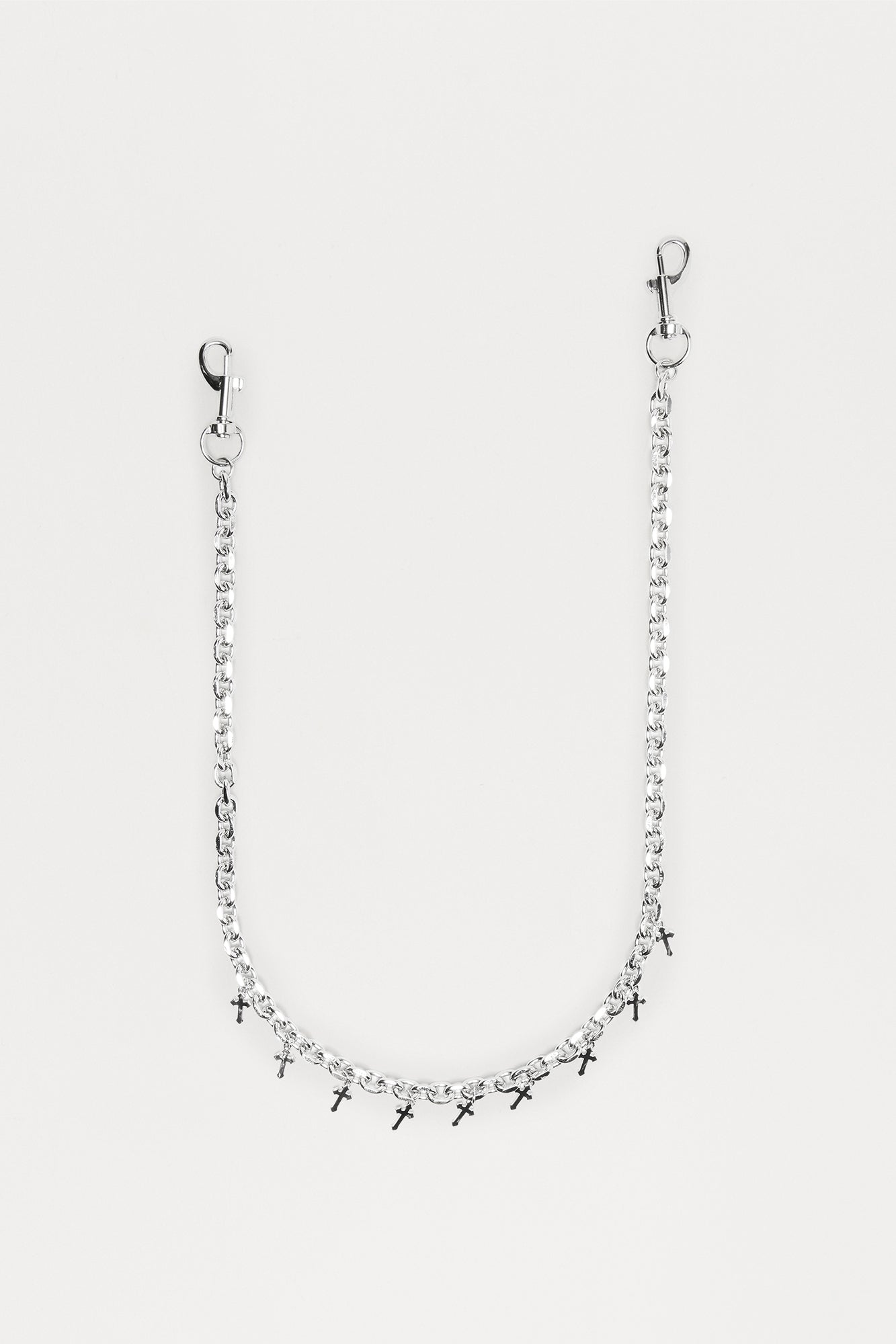 Euphoria Cross Pants Chain - Silver Fashion Nova