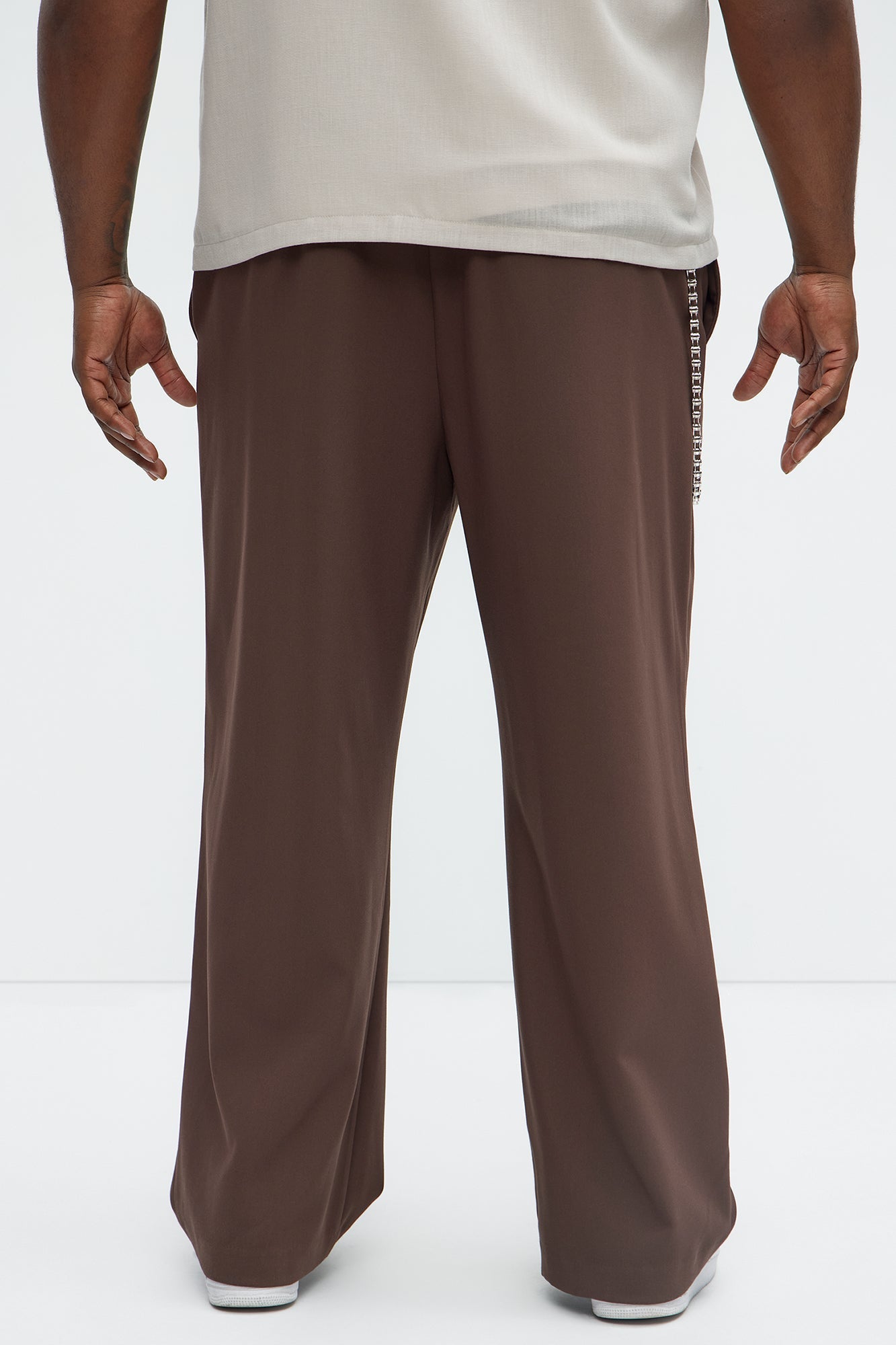 Ronan High Waisted Pleated Trousers - Brown Fashion Nova