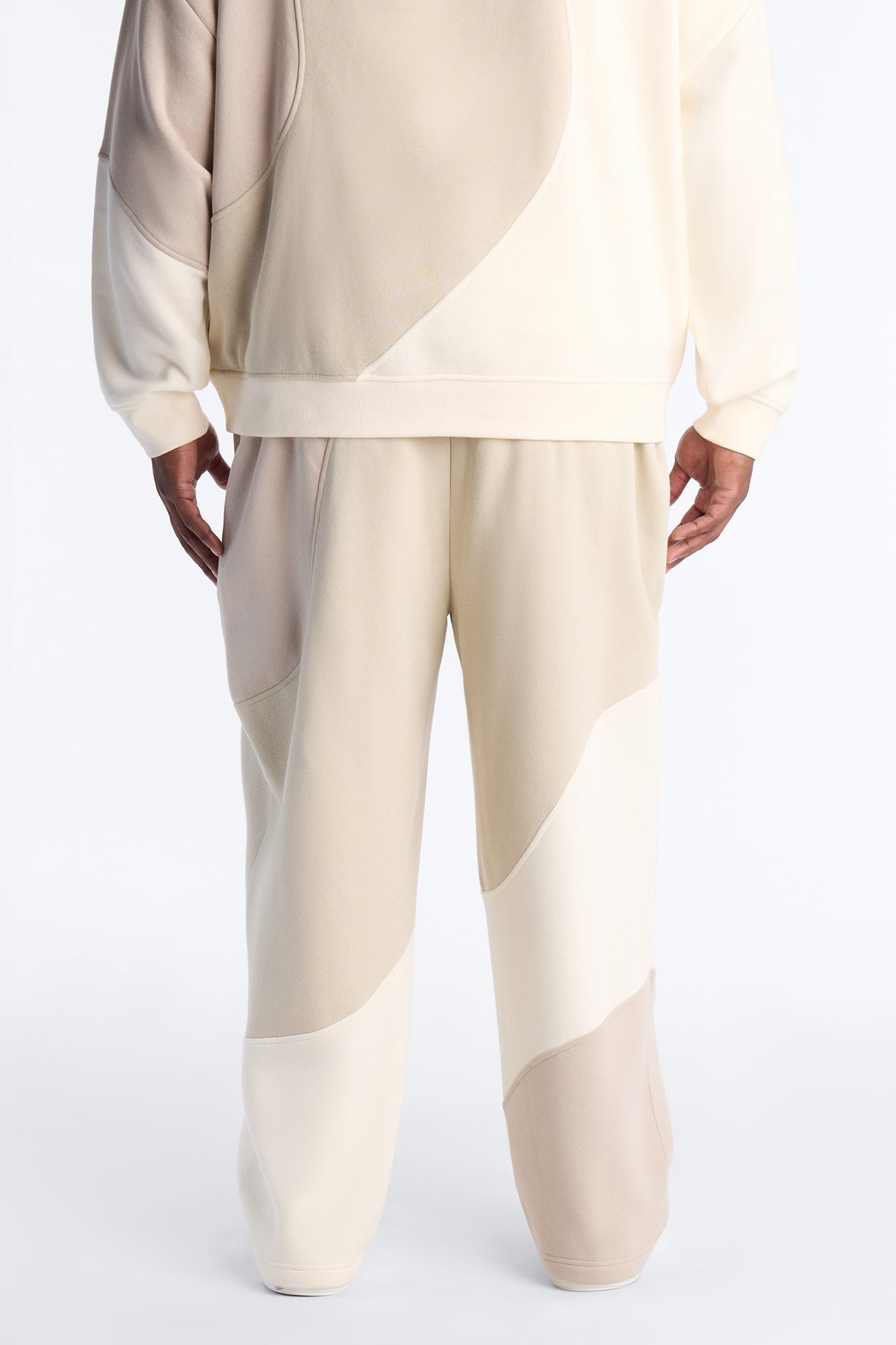 Neapolitan Paneled Straight Sweatpants - Taupe Fashion Nova