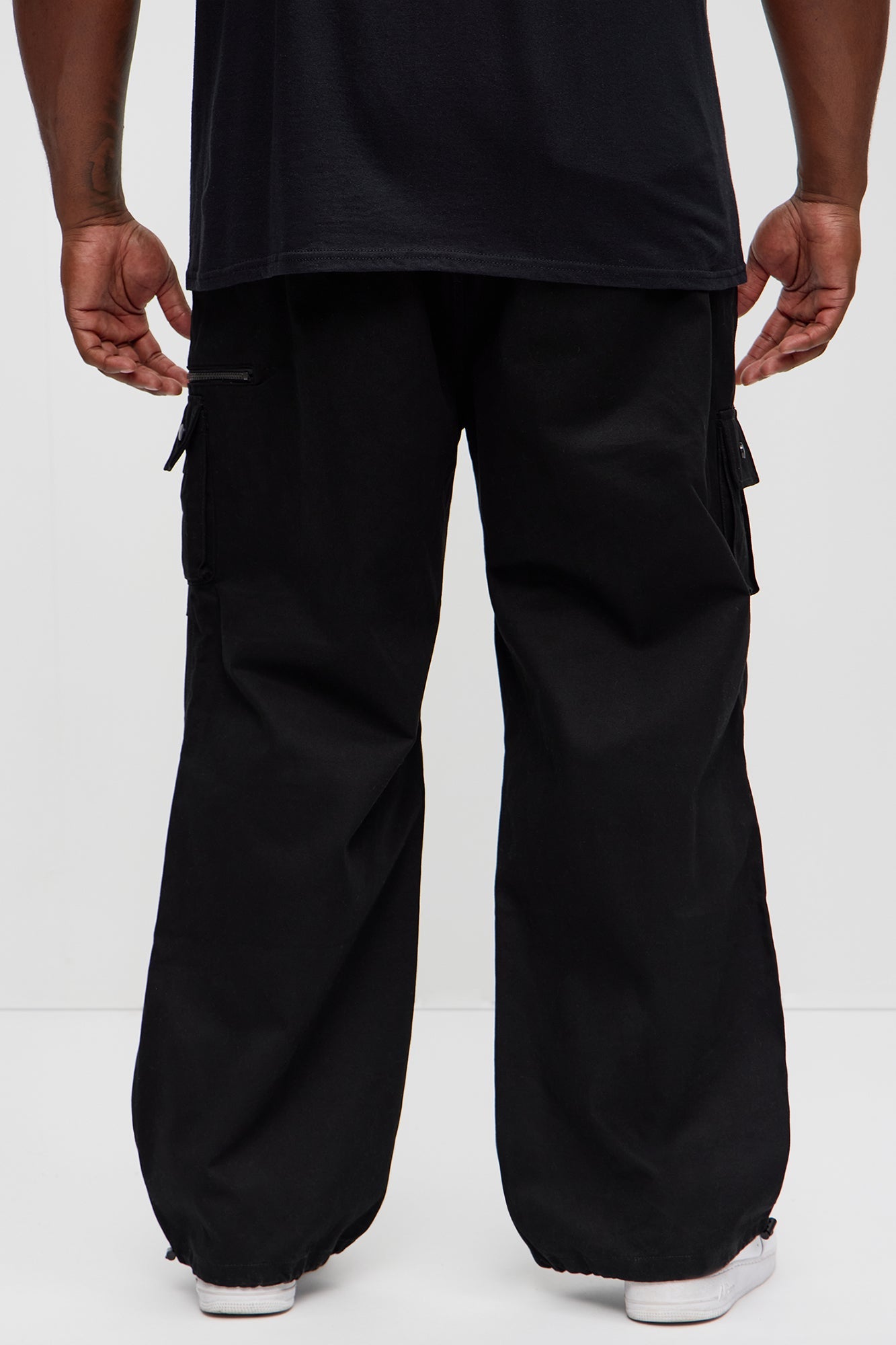 Practicable Baggy Utility Pants - Black Fashion Nova