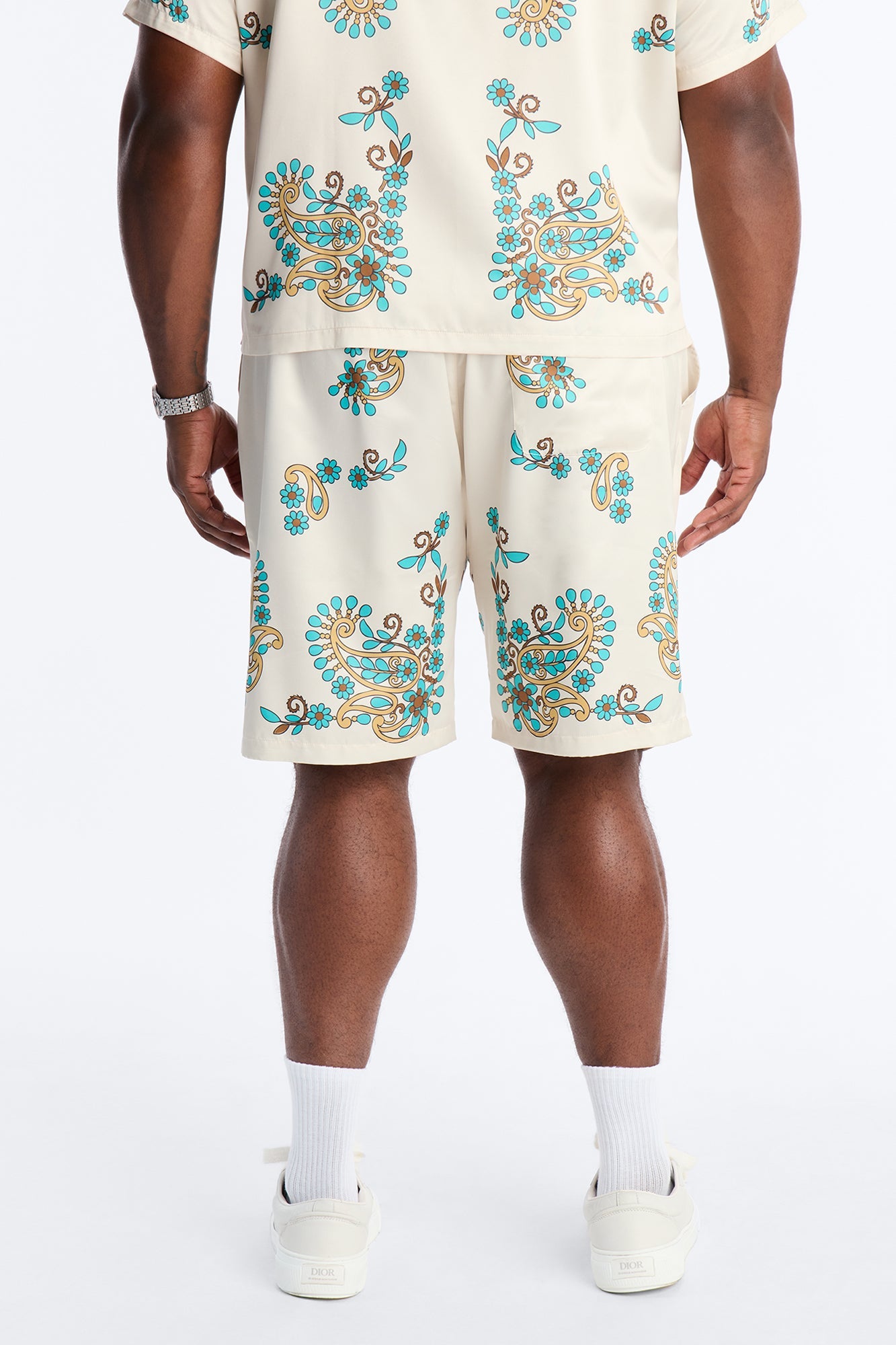 Santorini Relaxed Shorts - Natural Fashion Nova