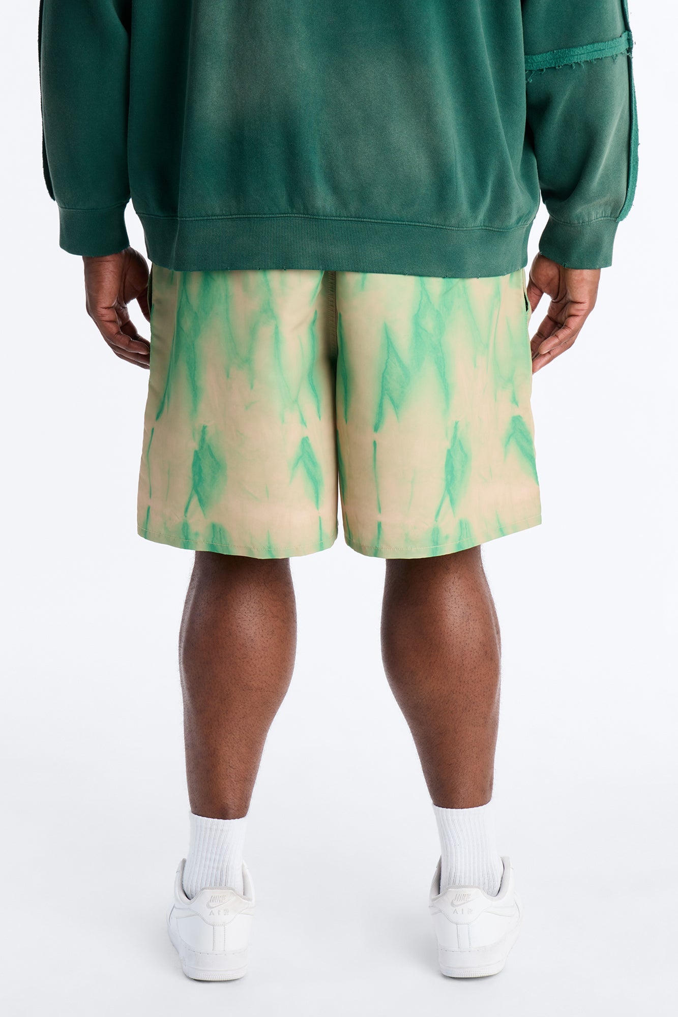 Relaxed Artificial View Short - Green Fashion Nova