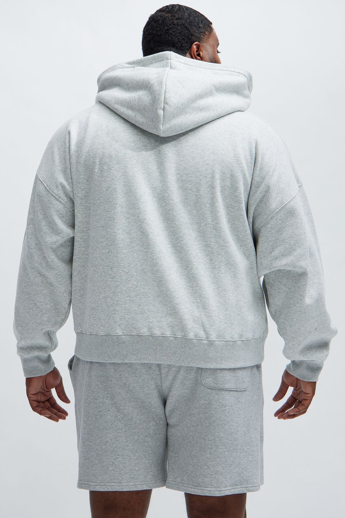 Tyson Oversized Heavyweight Zip Up - Heather Grey Fashion Nova
