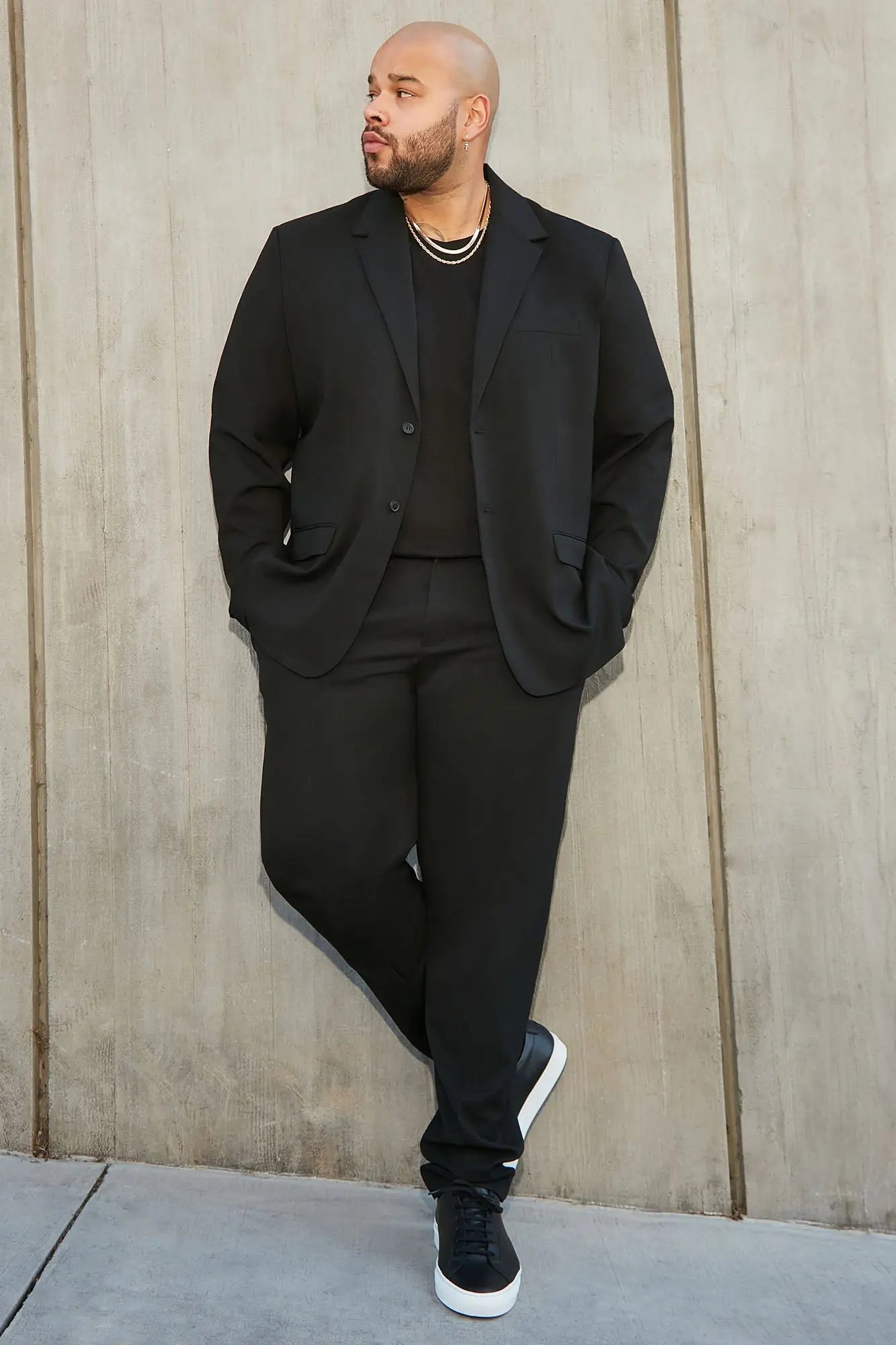 The Modern Stretch Suit Jacket - Black Fashion Nova