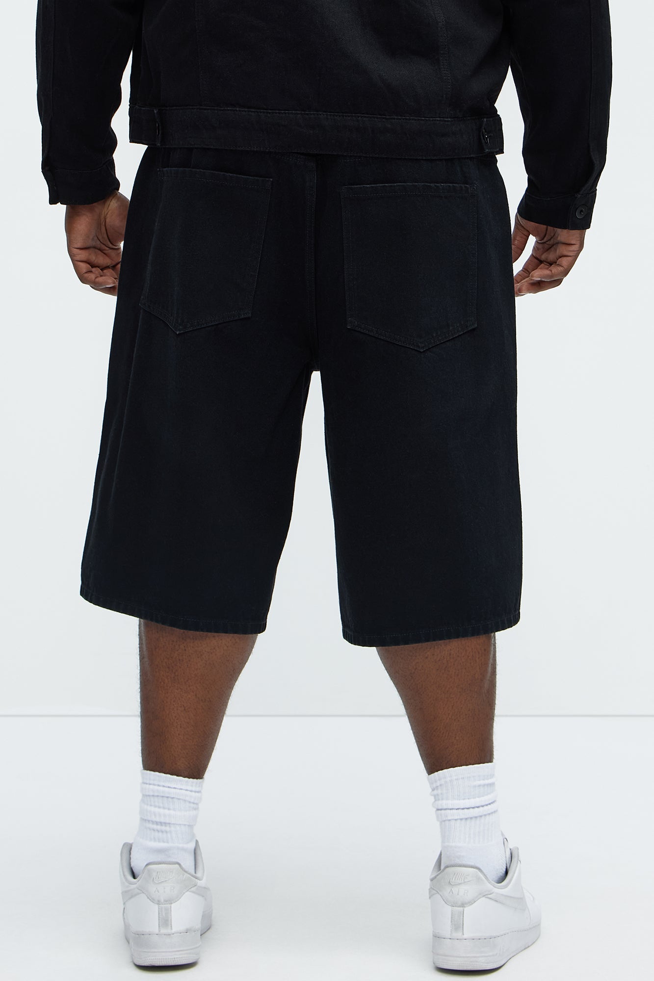 Colin Baggy Denim Short - Black Fashion Nova