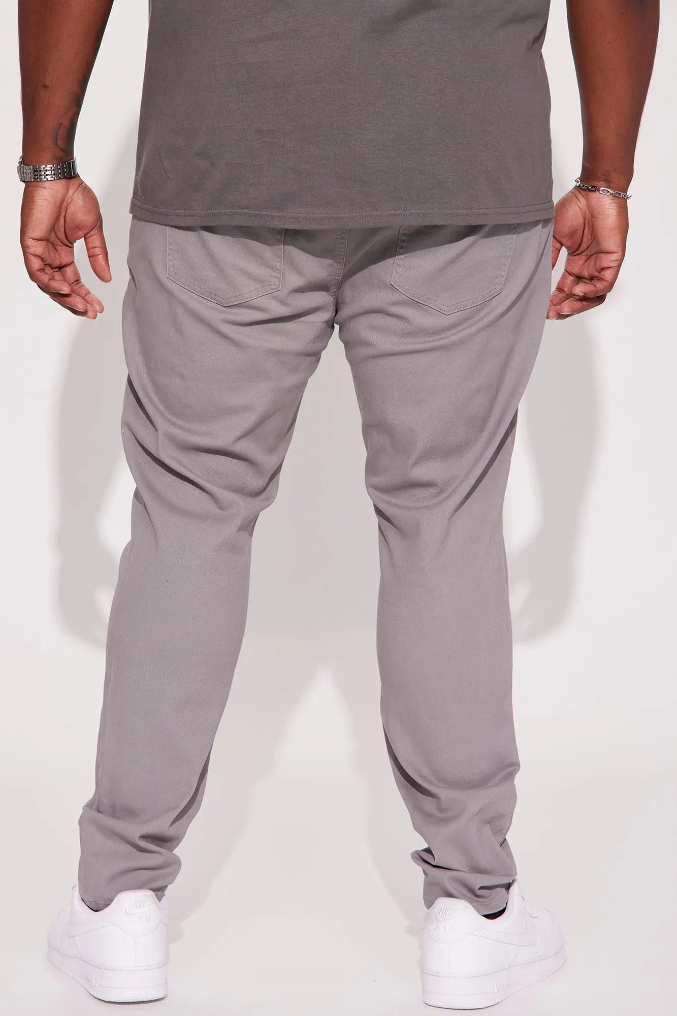 Mac Chino Skinny 5 Pocket Pants - Charcoal Fashion Nova