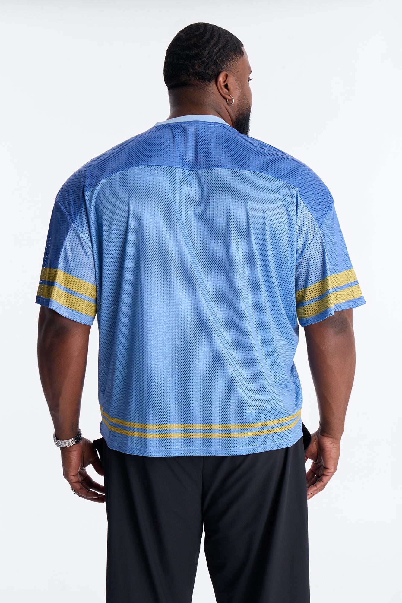 Burning Star Short Sleeve Jersey - Blue Fashion Nova