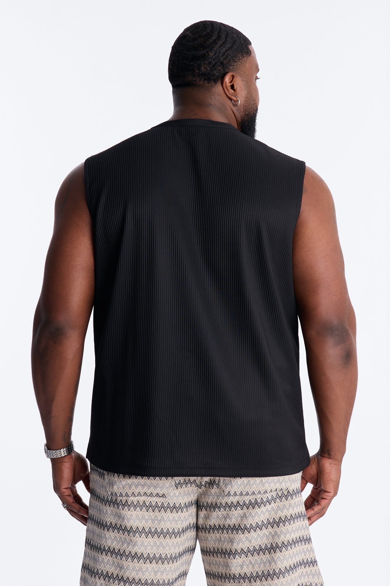 Show Up Muscle Tank - Black Fashion Nova