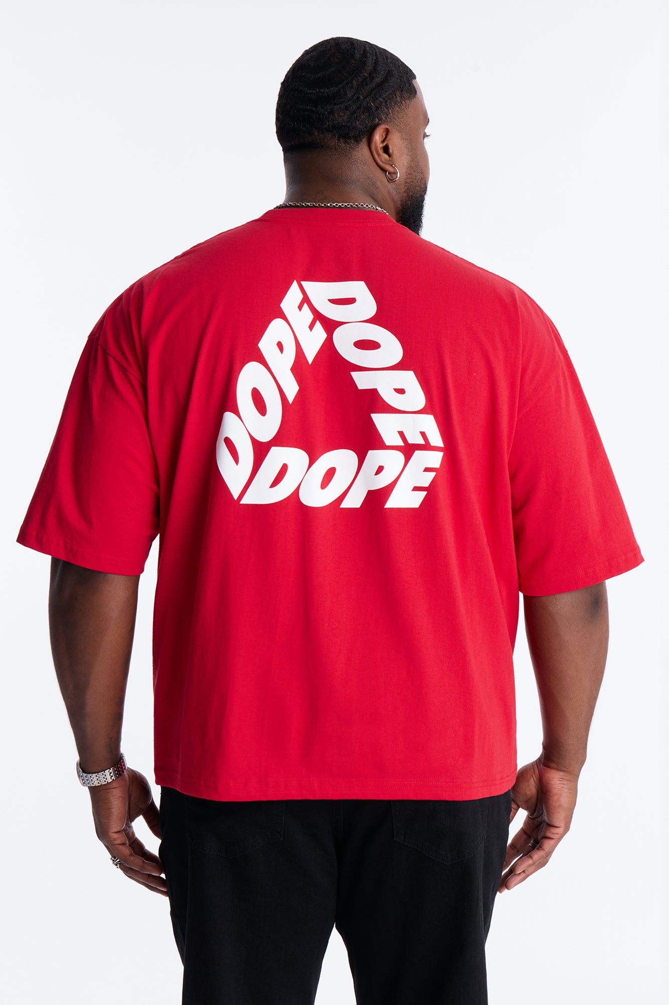 Dope Boxy Short Sleeve Tee - Red Fashion Nova