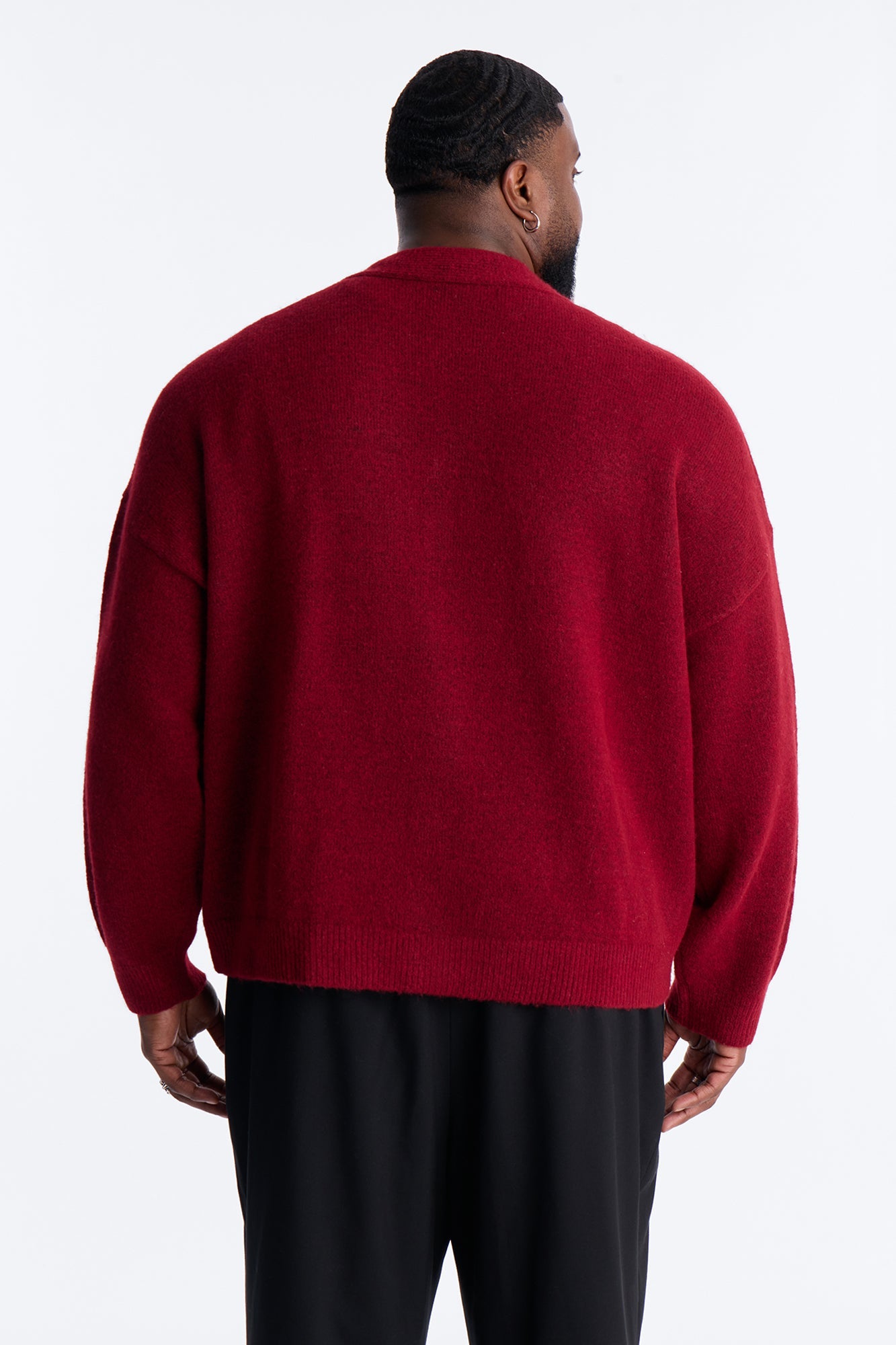Cropped Harbor Ash Cardigan - Burgundy Fashion Nova