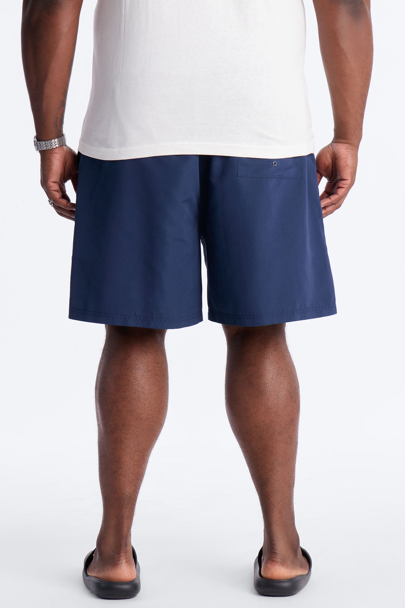 Rich Flex Swim Trunk 7″ - Navy Fashion Nova