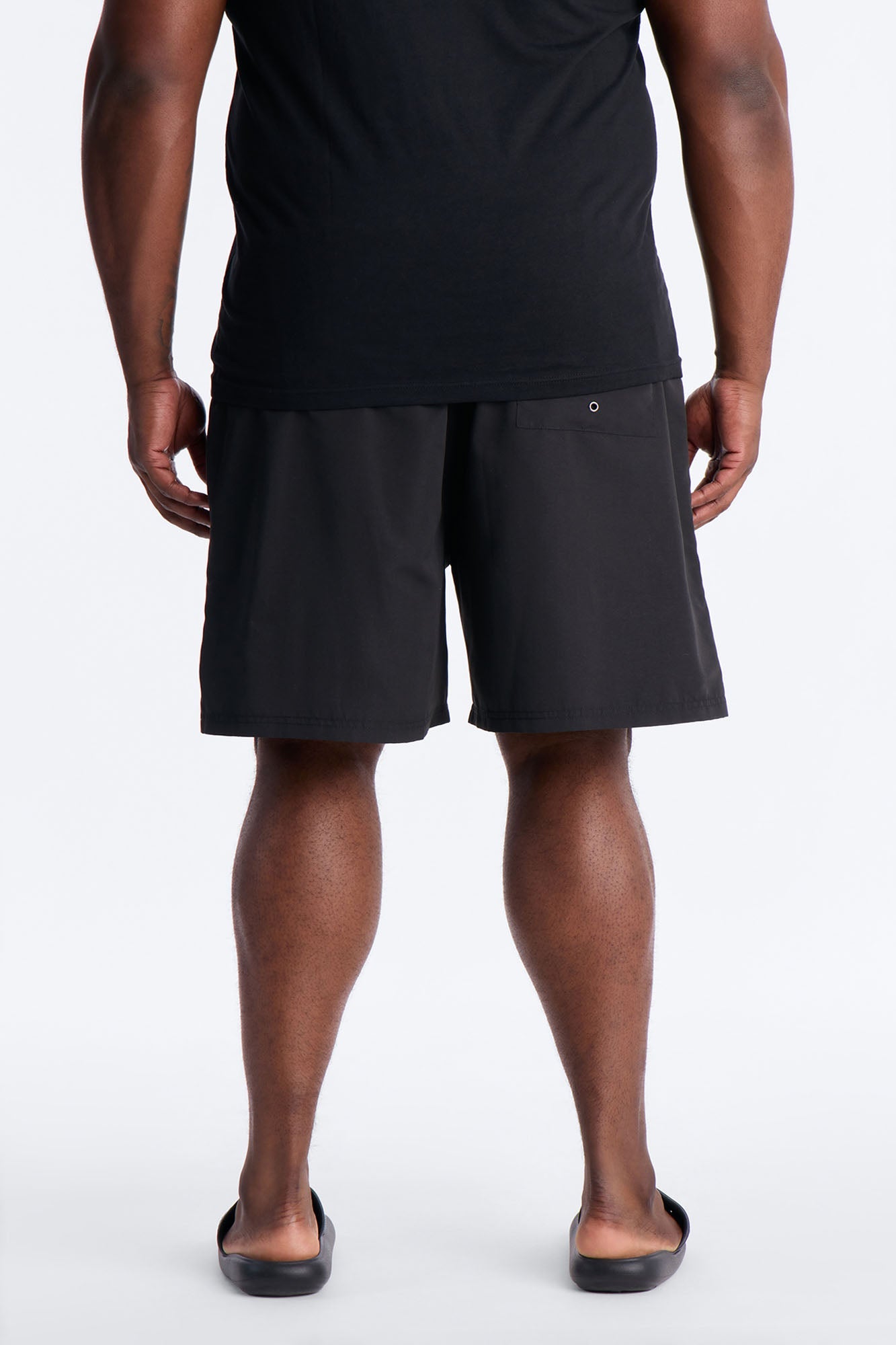 Rich Flex Swim Trunk 7″ - Black/Green Fashion Nova