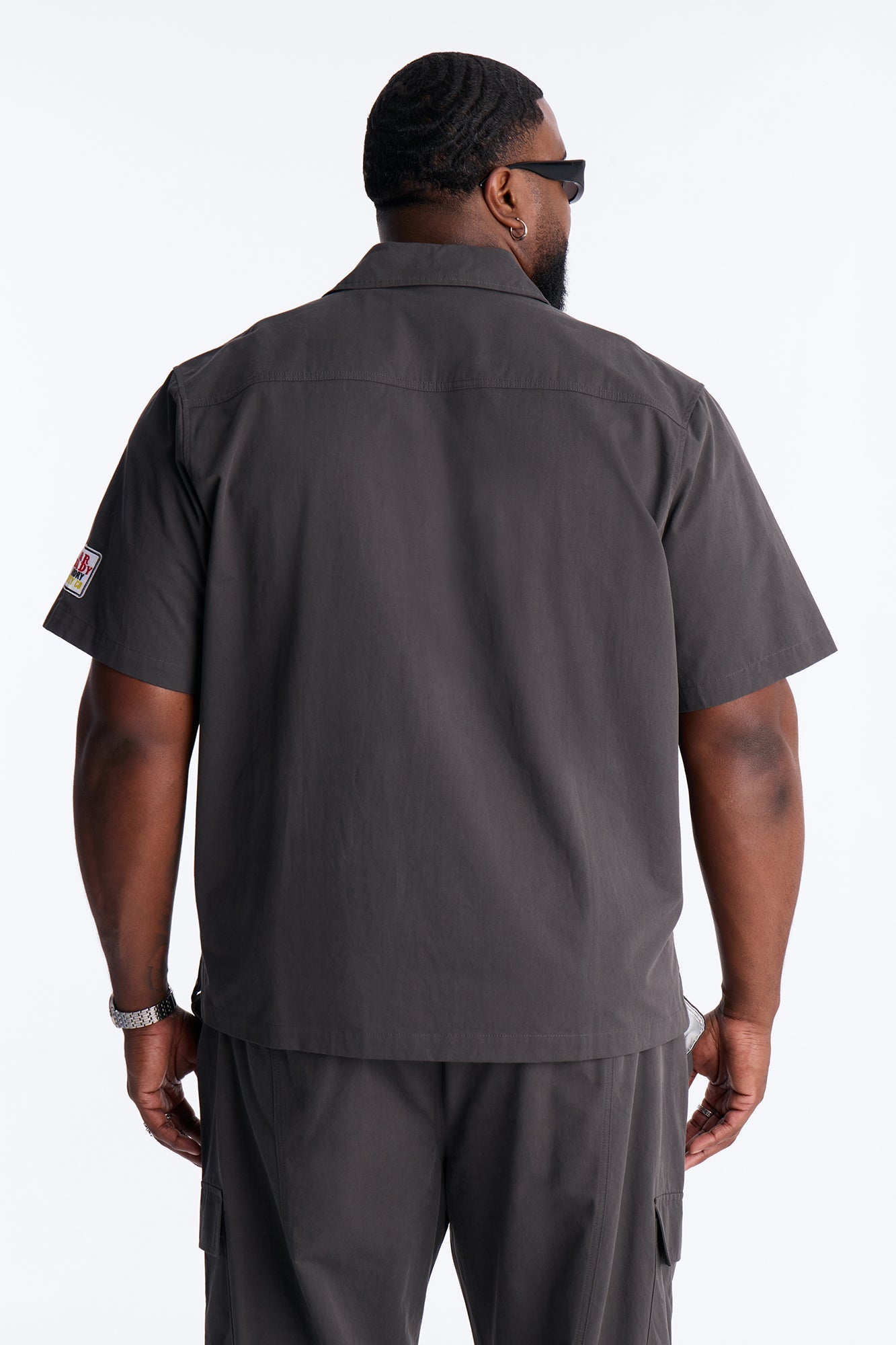 Social Project Button Up Shirt - Grey Fashion Nova