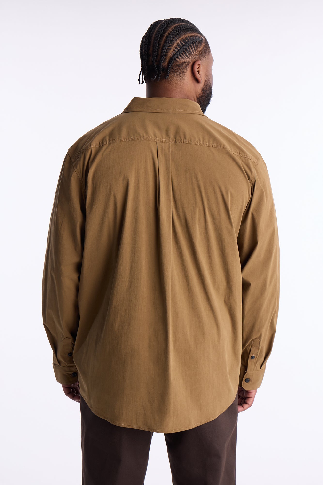 Dickies Utility Long Sleeve Work Shirt - Brown Fashion Nova