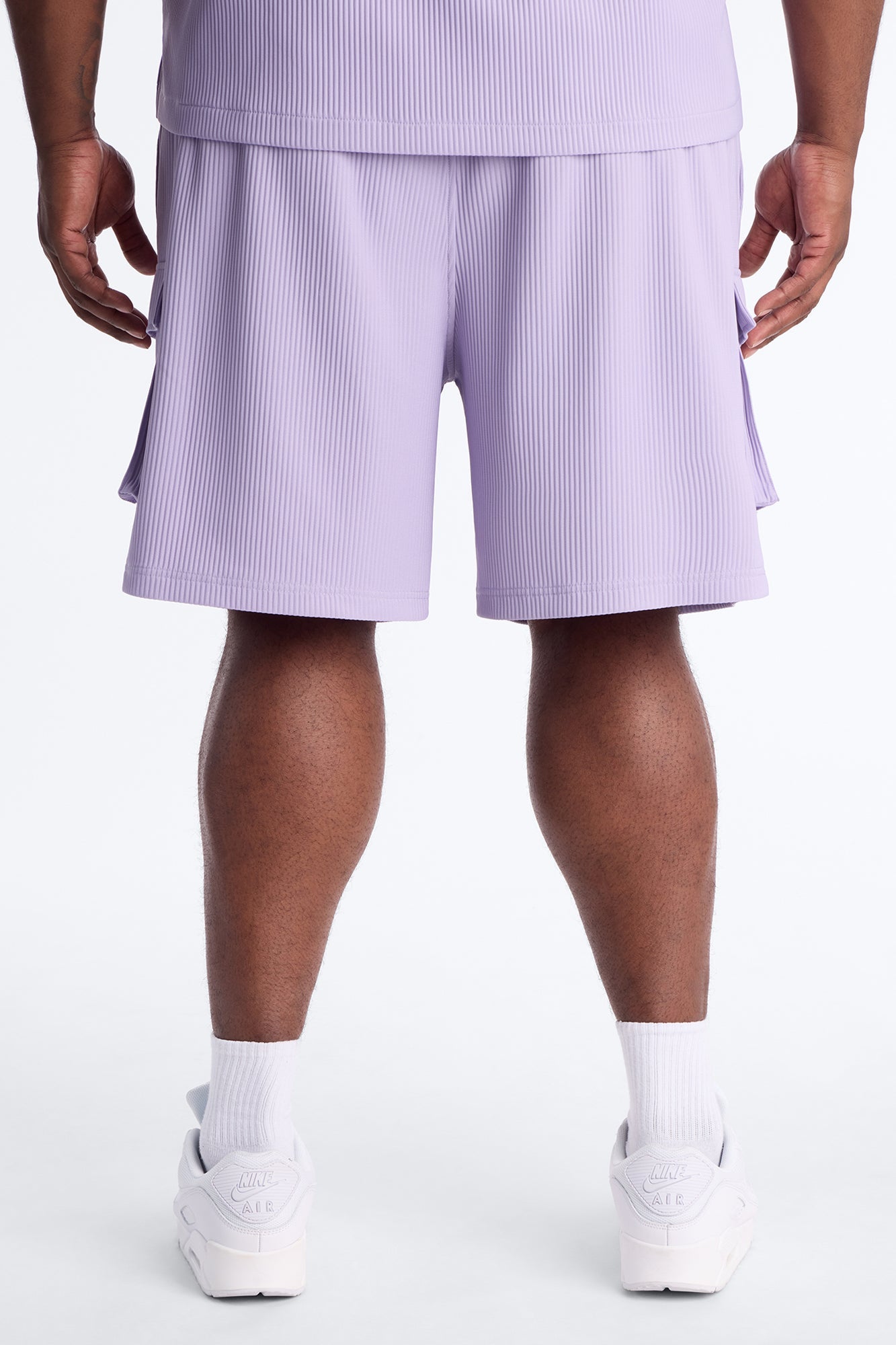 Show Up Relaxed Cargo Short - Lavender Fashion Nova