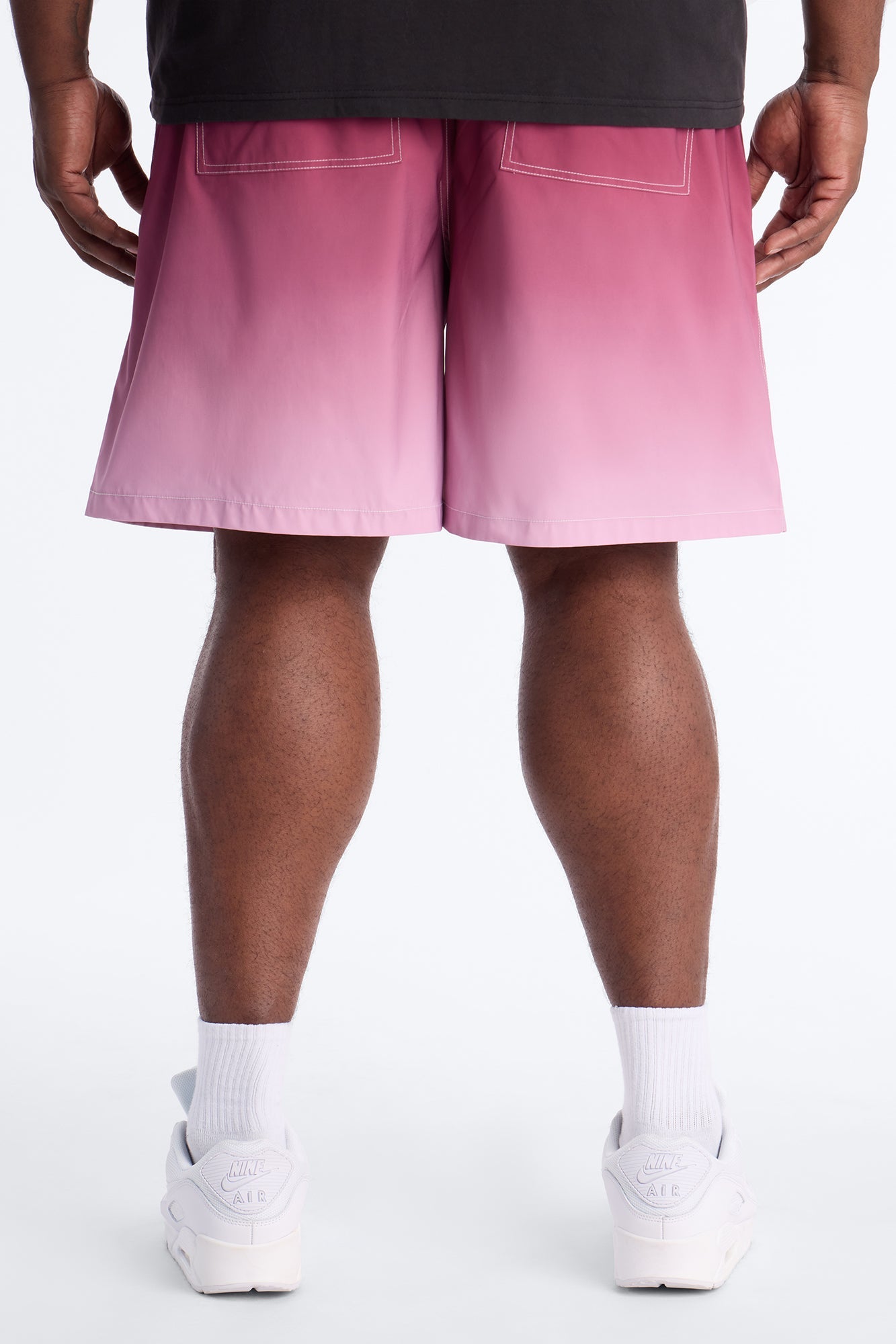 Relaxed Fade Away Ombre Short - Purple Fashion Nova