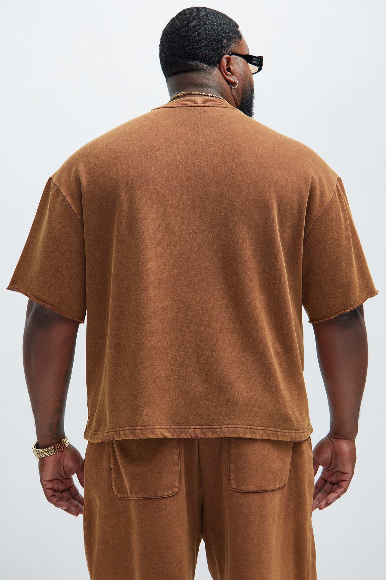 Tyson Heavy Wash Tee - Dark Brown Fashion Nova