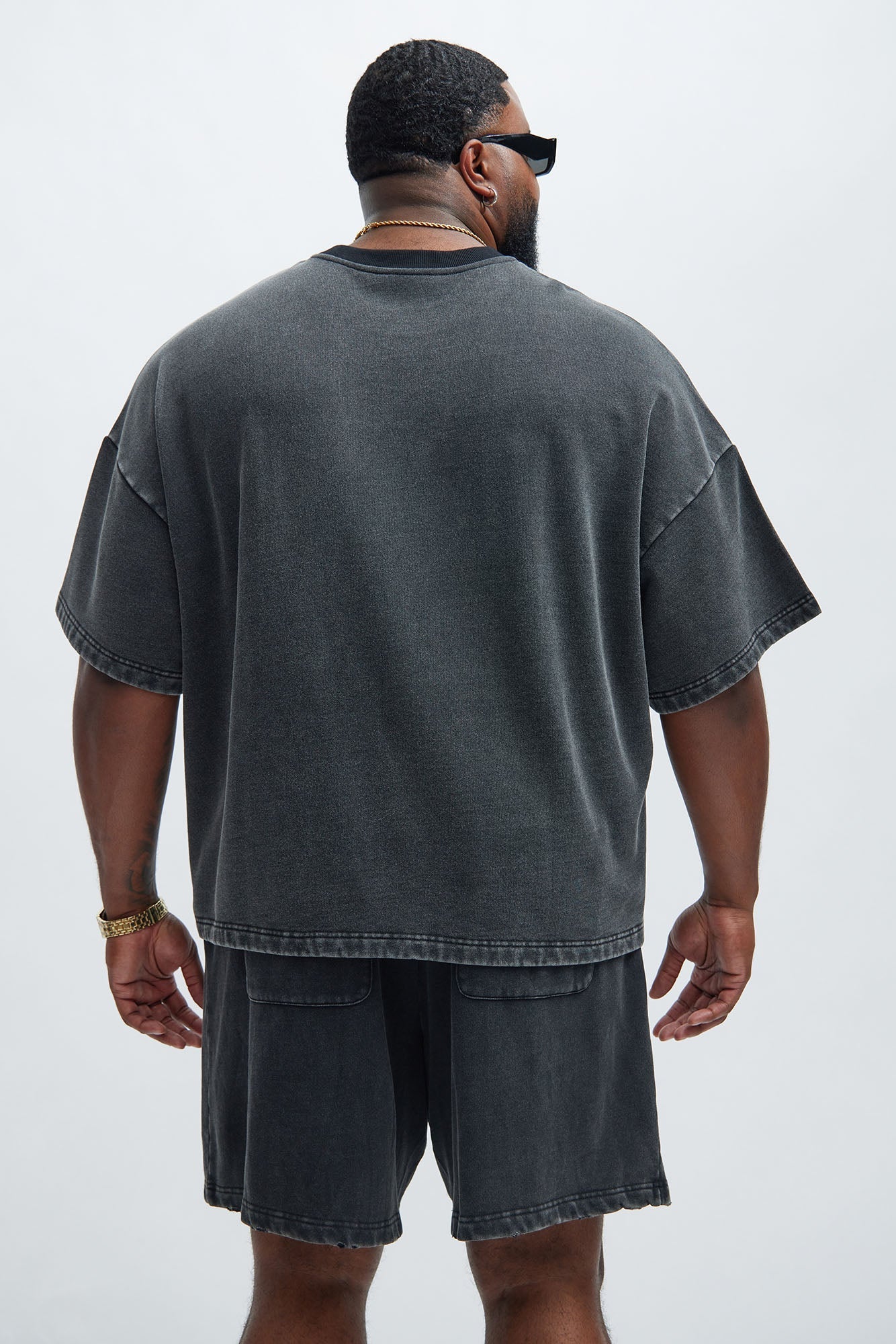 Kyle Oversized Tee - Black Wash Fashion Nova